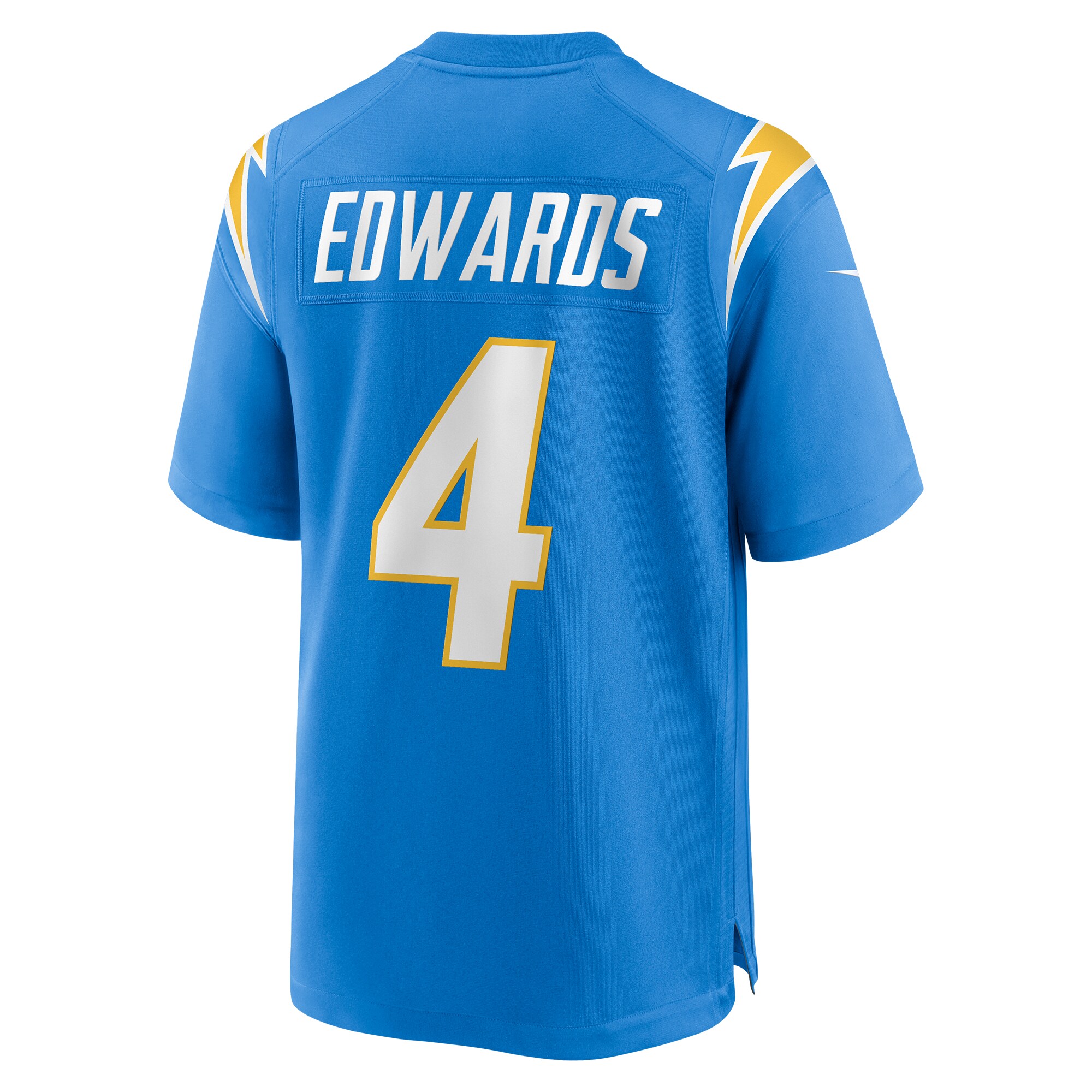 Men's Los Angeles Chargers Gus Edwards Powder Blue Game Jersey JS3200 Saliibo - Image 3