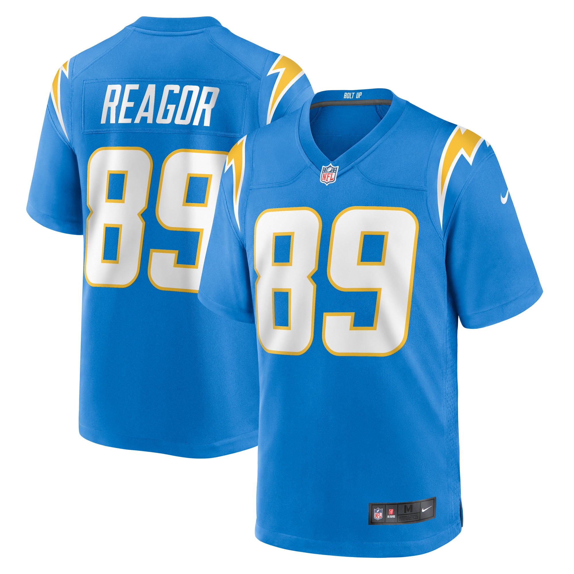 Men's Los Angeles Chargers Jalen Reagor Powder Blue Team Game Jersey JS3142 Saliibo
