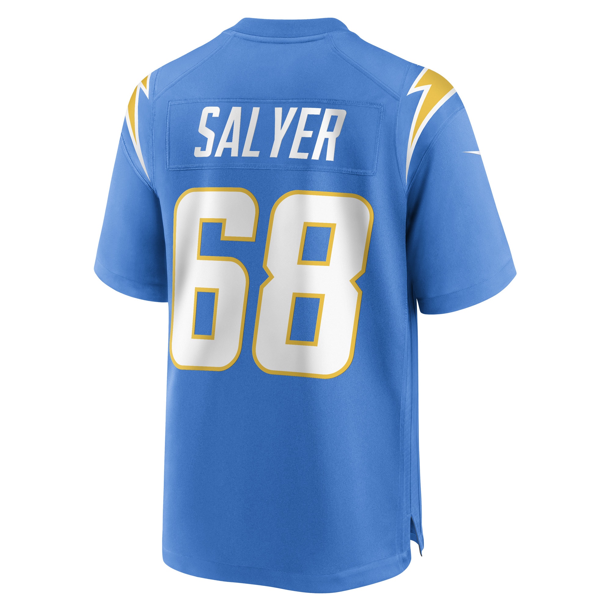 Men's Los Angeles Chargers Jamaree Salyer Powder Blue Game Player Jersey JS9416 Saliibo - Image 3