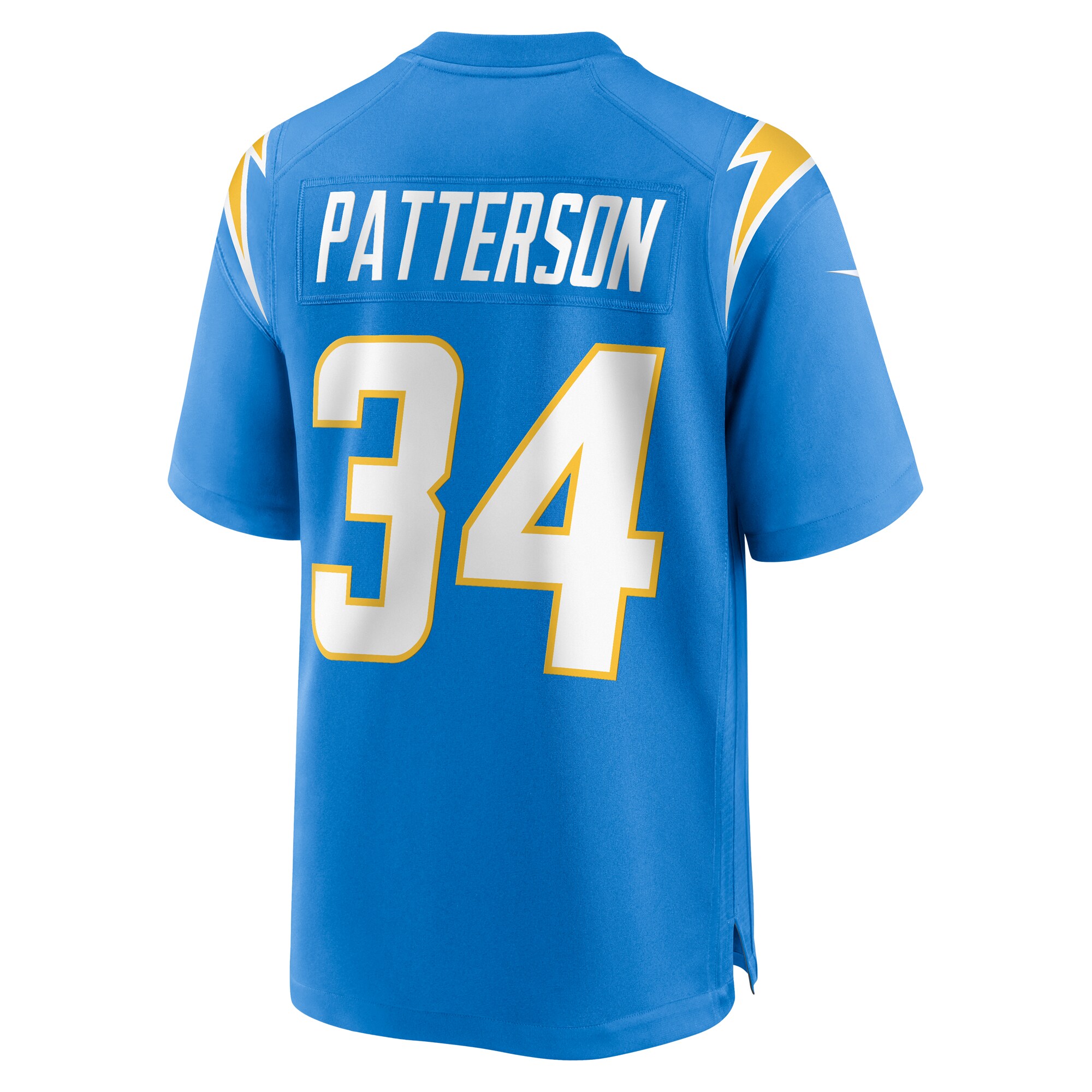 Men's Los Angeles Chargers Jaret Patterson Powder Blue Team Game Jersey JS4628 Saliibo - Image 3