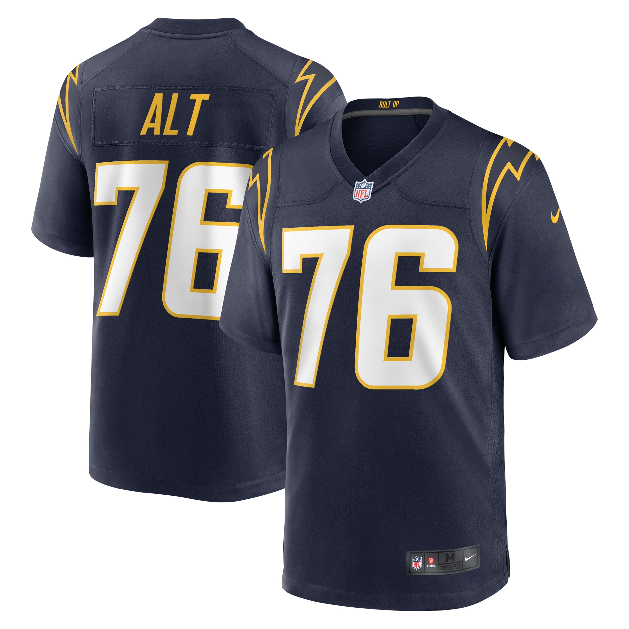 Men's Los Angeles Chargers Joe Alt Navy Player Game Jersey JS6863 Saliibo
