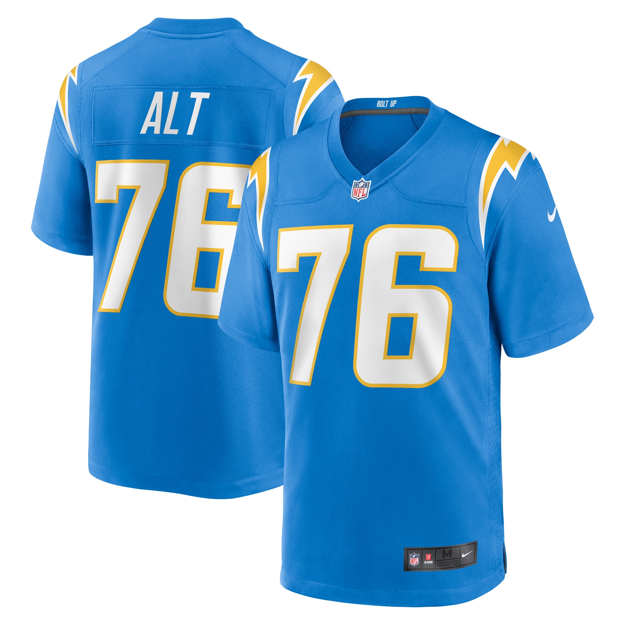 Men's Los Angeles Chargers Joe Alt Powder Blue Player Game Jersey JS7580 Saliibo