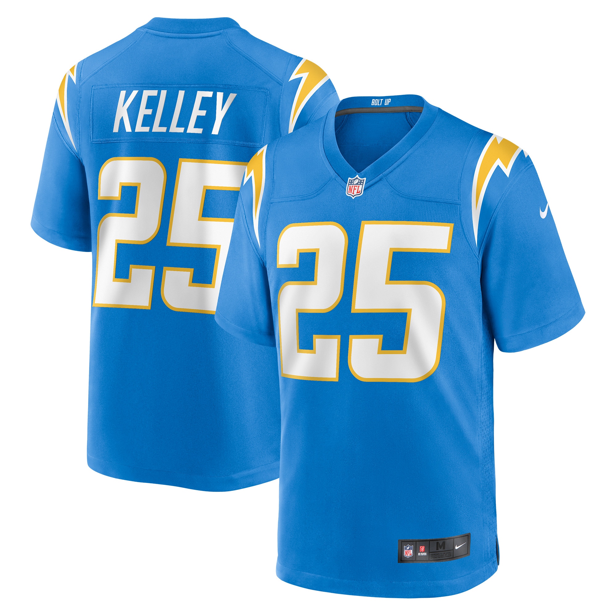 Men's Los Angeles Chargers Joshua Kelley Powder Blue Game Jersey JS7579 Saliibo