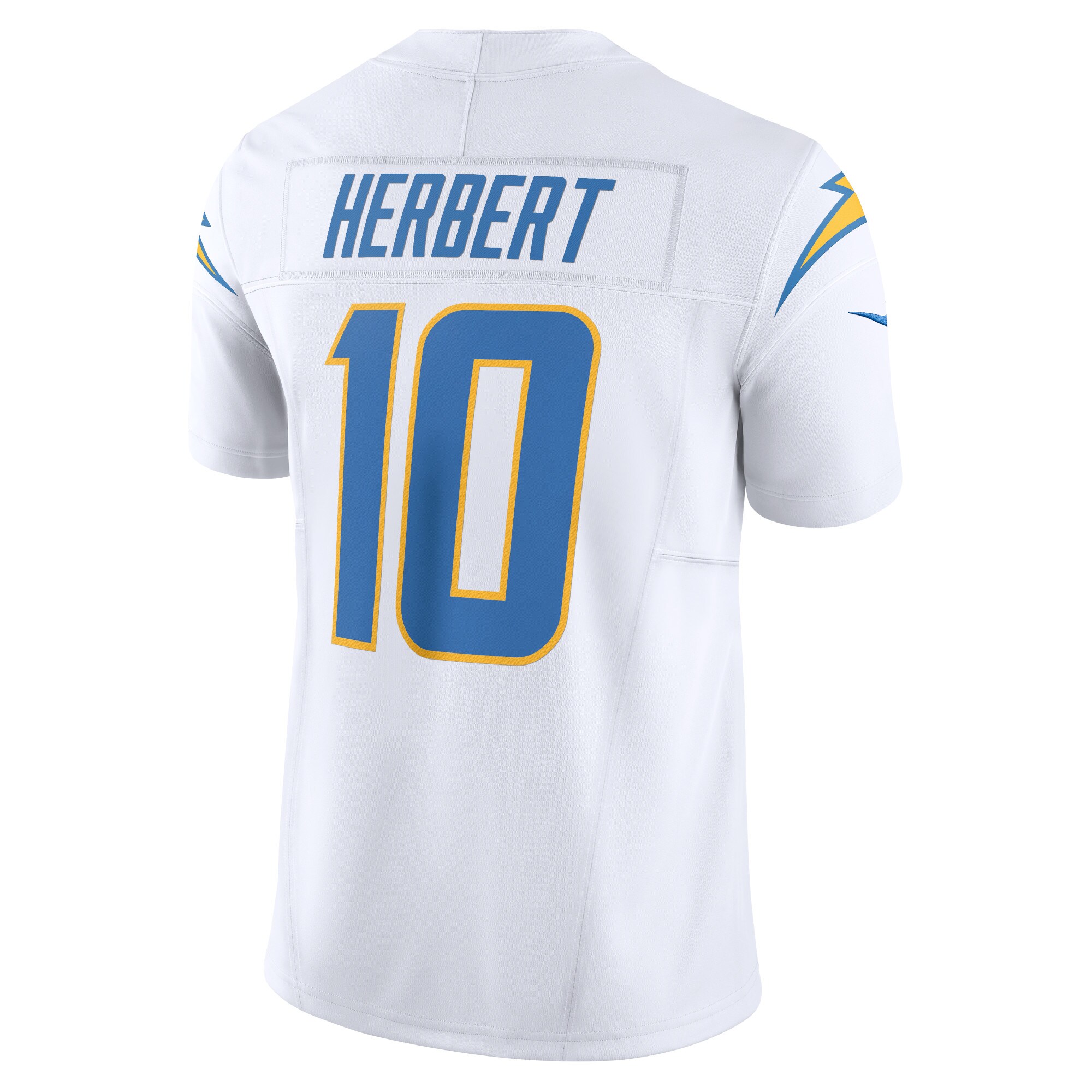 Men's Los Angeles Chargers Justin Herbert White Vapor F.U.S.E. Limited Jersey JS6922 Saliibo - Image 3