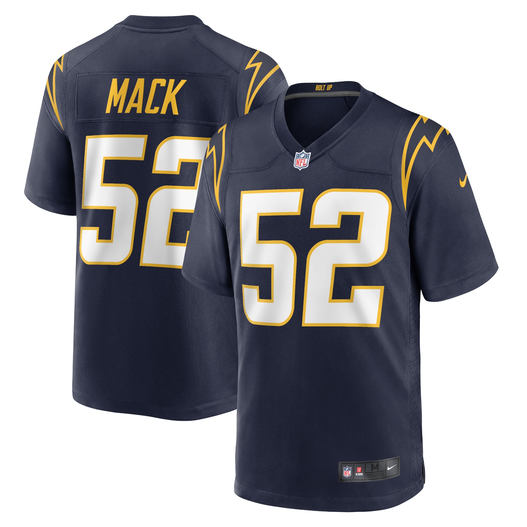Men's Los Angeles Chargers Khalil Mack Navy Alternate Game Jersey JS5852 Saliibo