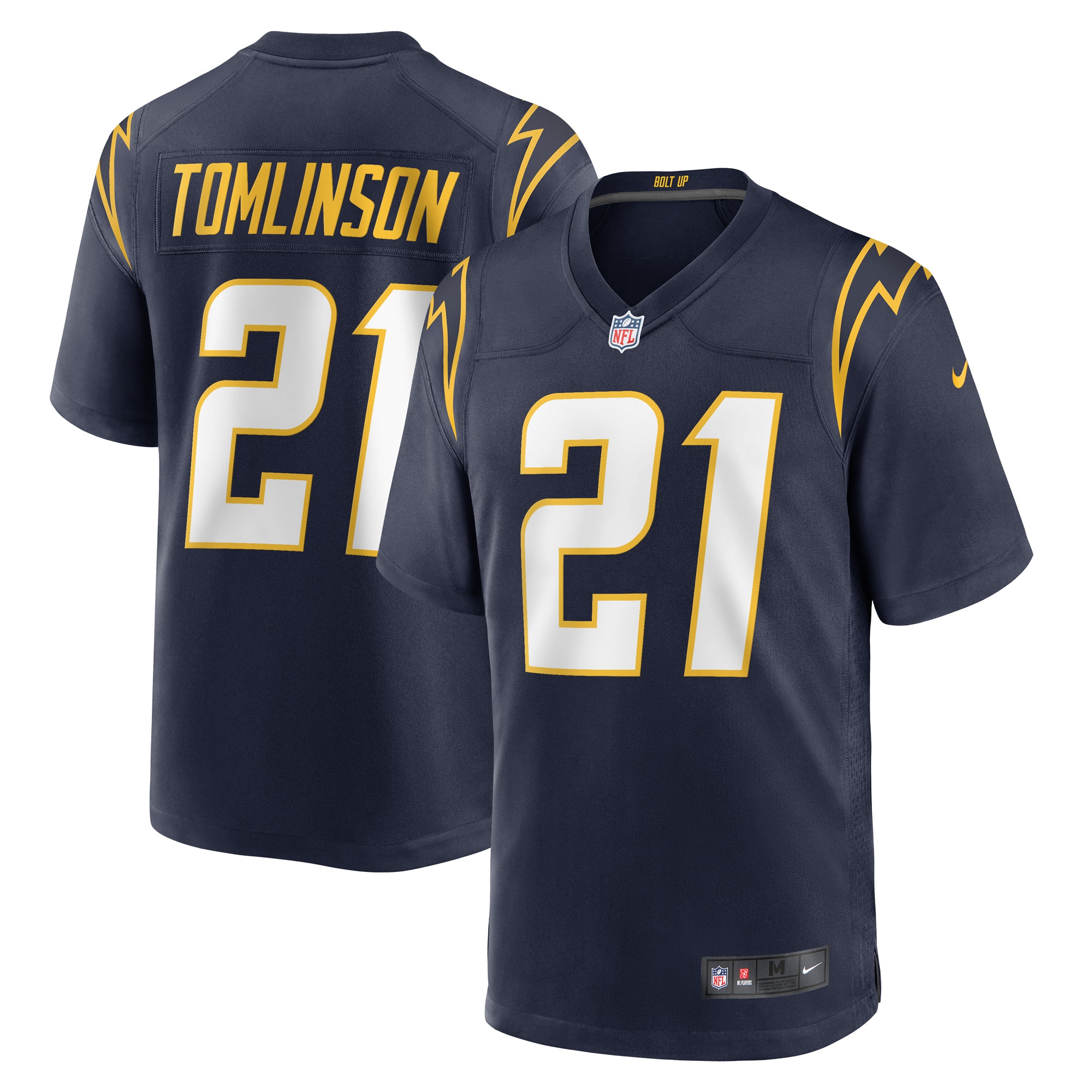 Men's Los Angeles Chargers LaDainian Tomlinson Navy Retired Player Jersey JS7091 Saliibo