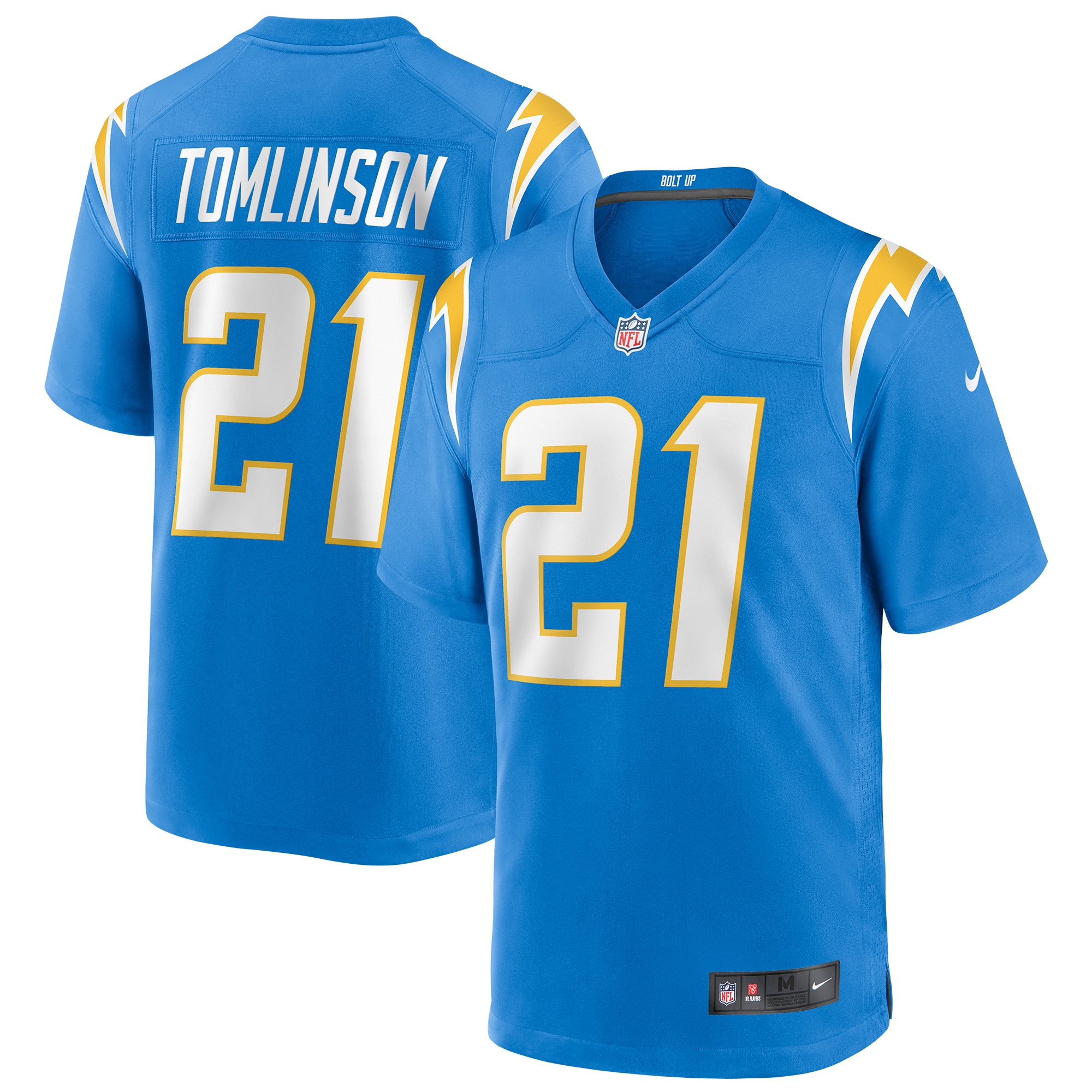 Men's Los Angeles Chargers LaDainian Tomlinson Powder Blue Game Retired Player Jersey JS5096 Saliibo