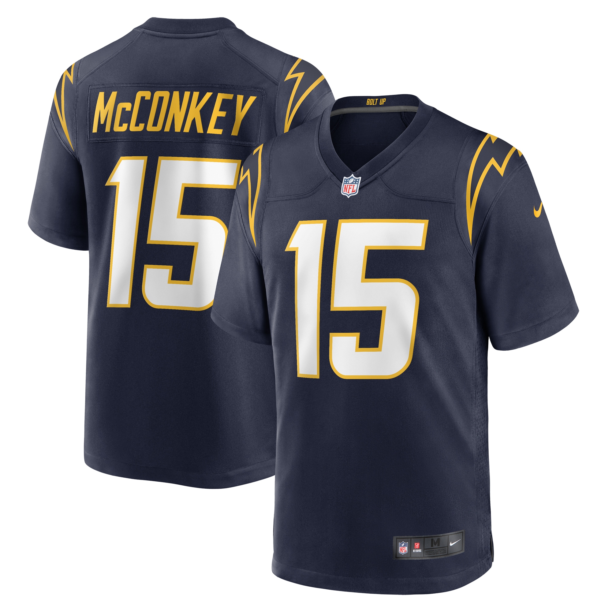 Men's Los Angeles Chargers Ladd McConkey Navy Alternate Game Jersey JS8554 Saliibo