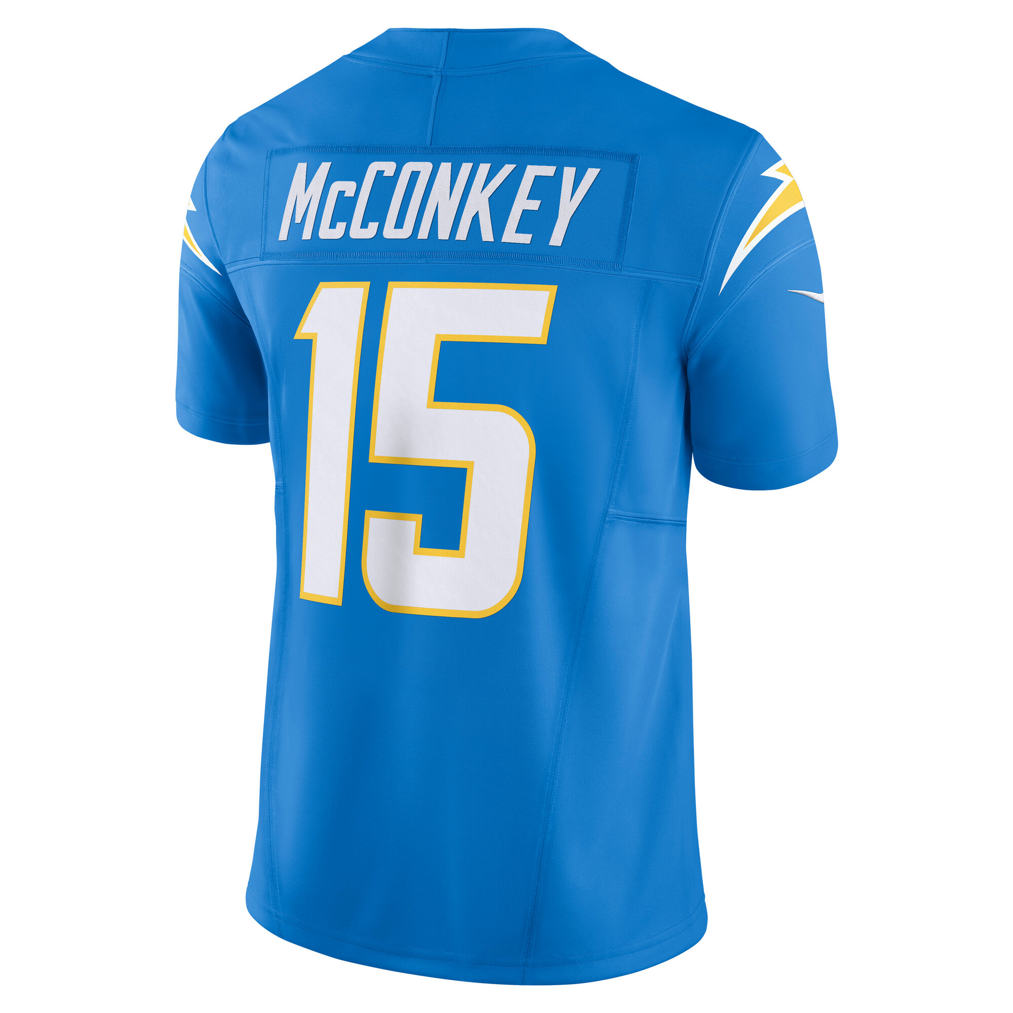 Men's Los Angeles Chargers Ladd McConkey Powder Blue Team Vapor F.U.S.E. Limited Jersey JS2725 Saliibo - Image 3