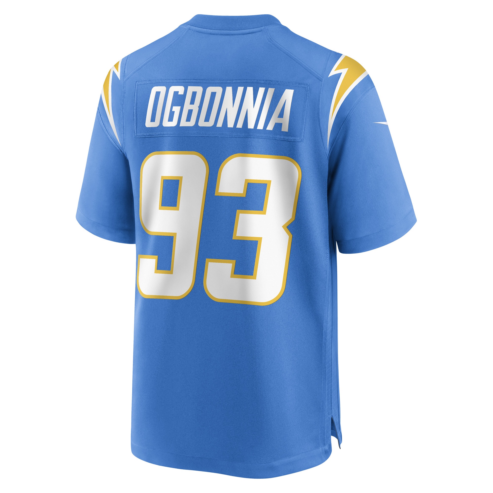 Men's Los Angeles Chargers Otito Ogbonnia Powder Blue Game Player Jersey JS9481 Saliibo - Image 3
