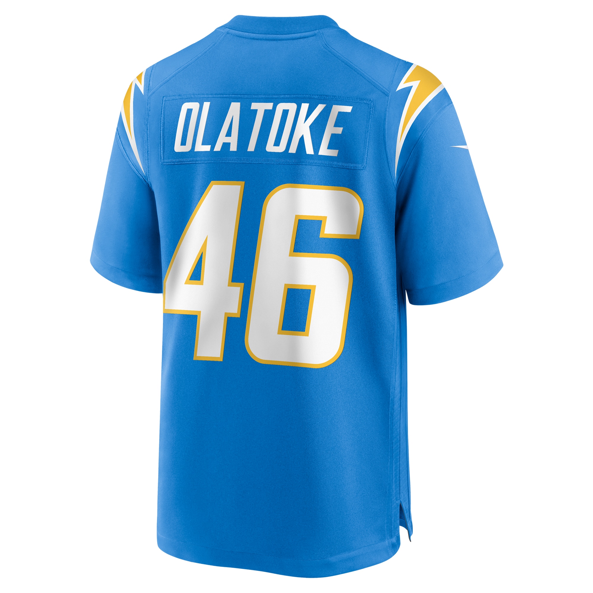 Men's Los Angeles Chargers Praise Olatoke Powder Blue Team Game Jersey JS3136 Saliibo - Image 3