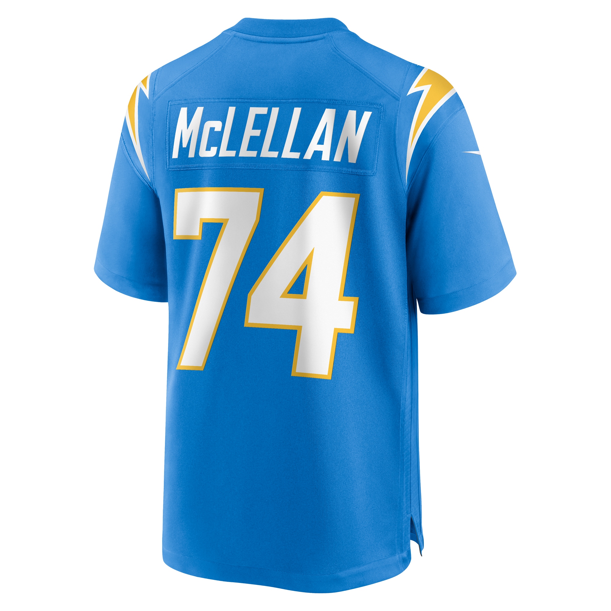 Men's Los Angeles Chargers Tyler McLellan Powder Blue Team Game Jersey JS4757 Saliibo