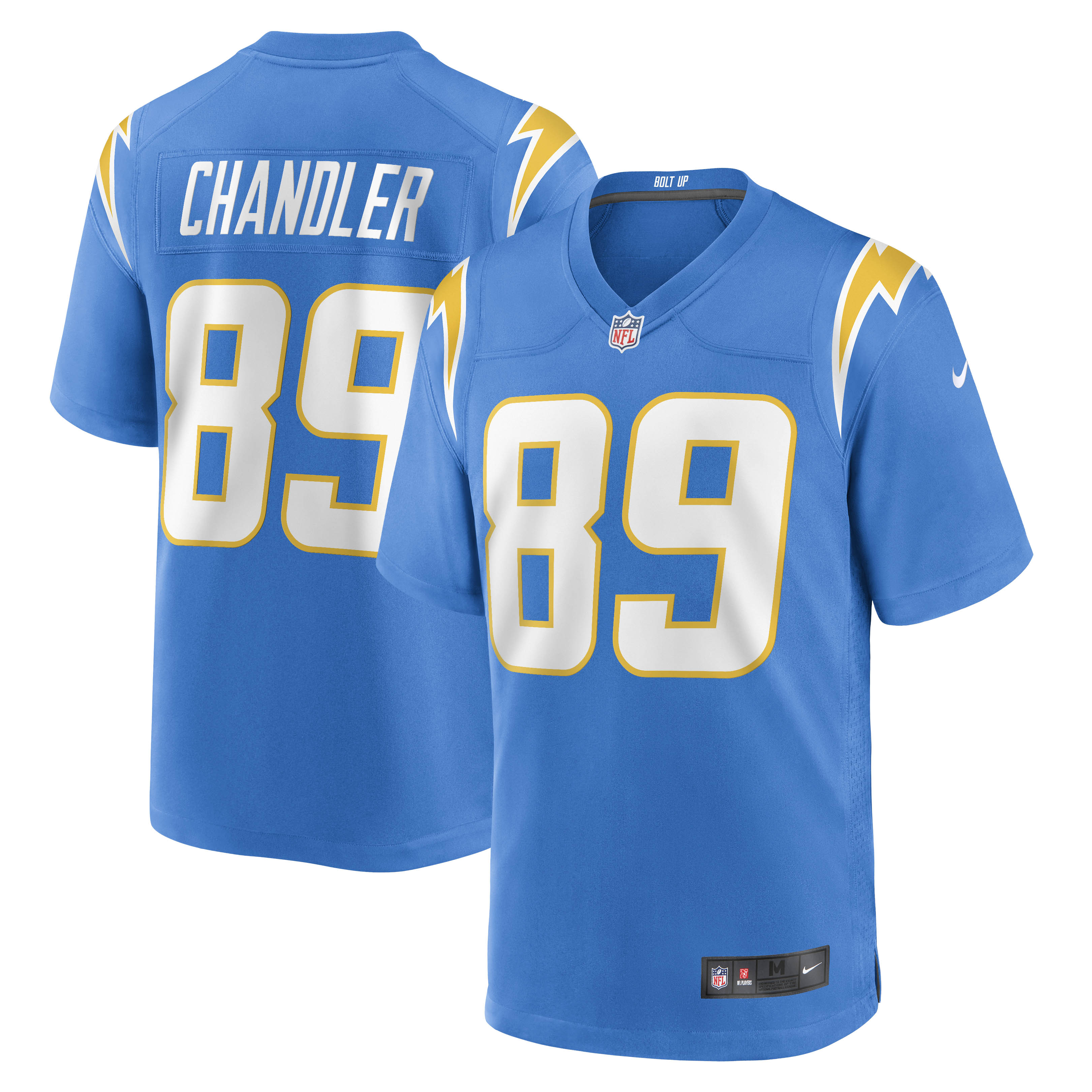 Men's Los Angeles Chargers Wes Chandler Powder Blue Retired Player Jersey JS9625 Saliibo