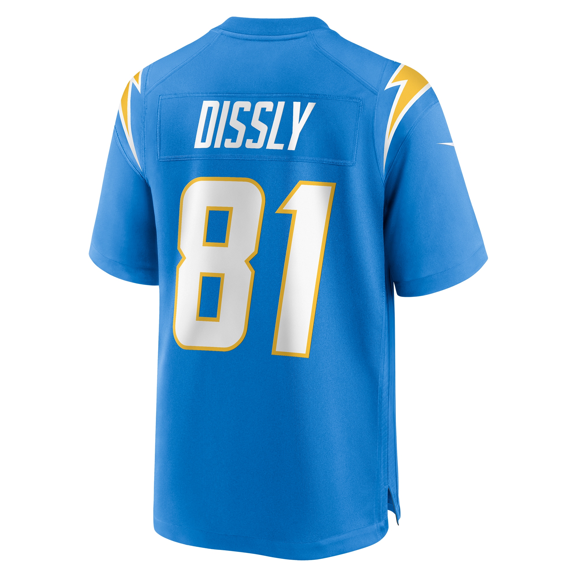 Men's Los Angeles Chargers Will Dissly Powder Blue Game Jersey JS5977 Saliibo - Image 3