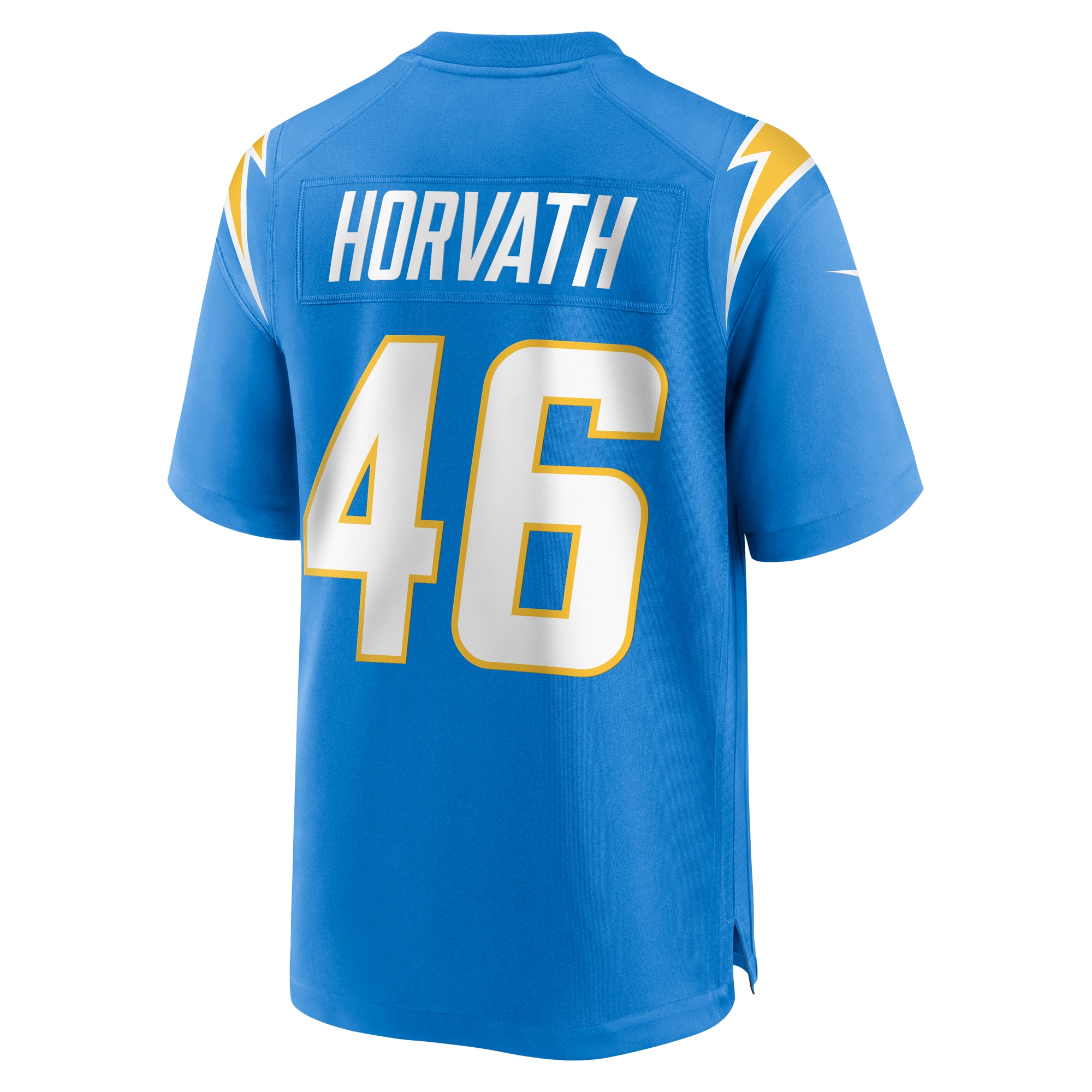 Men's Los Angeles Chargers Zander Horvath Powder Blue Game Jersey JS5800 Saliibo - Image 3