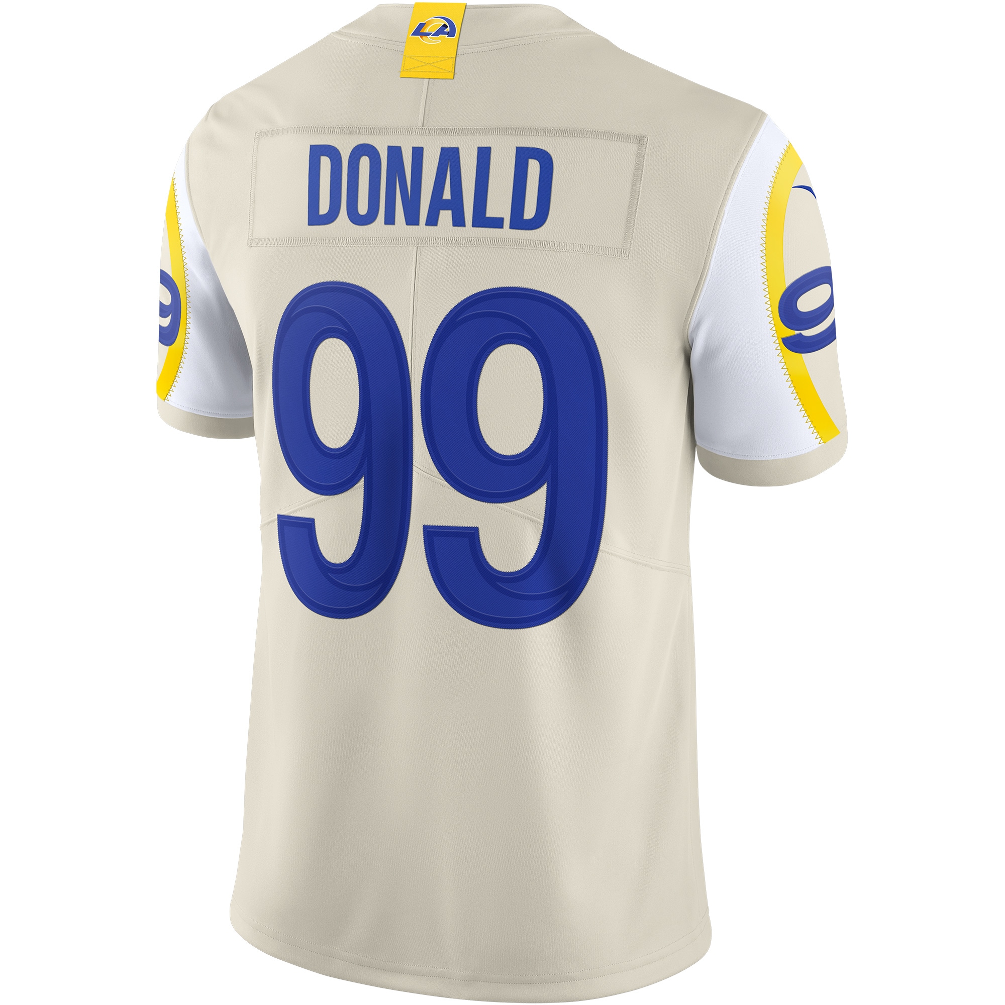 Men's Los Angeles Rams Aaron Donald Bone Vapor Limited Jersey JS2511 Saliibo - Image 3