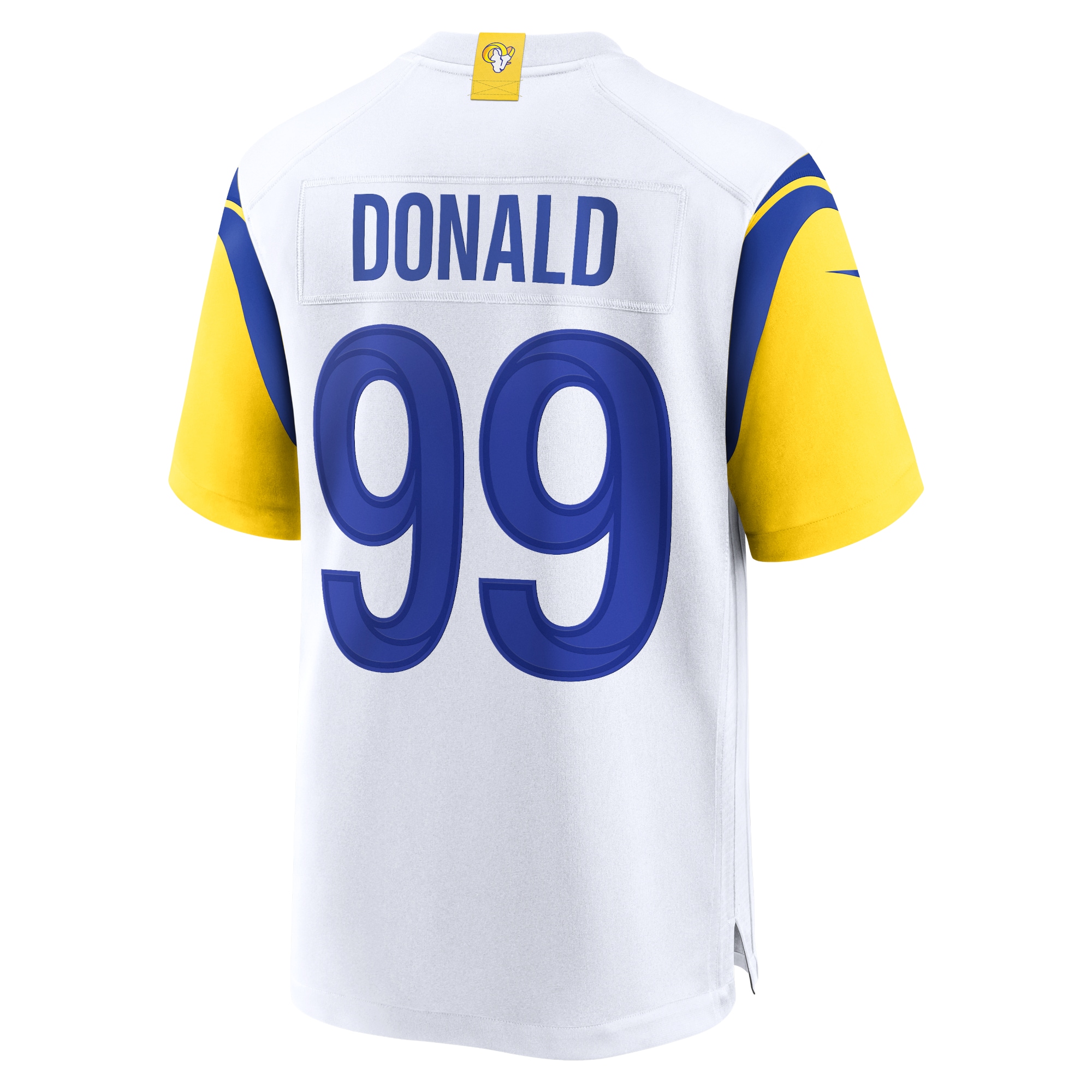 Men's Los Angeles Rams Aaron Donald White Alternate Game Jersey JS3722 Saliibo - Image 3