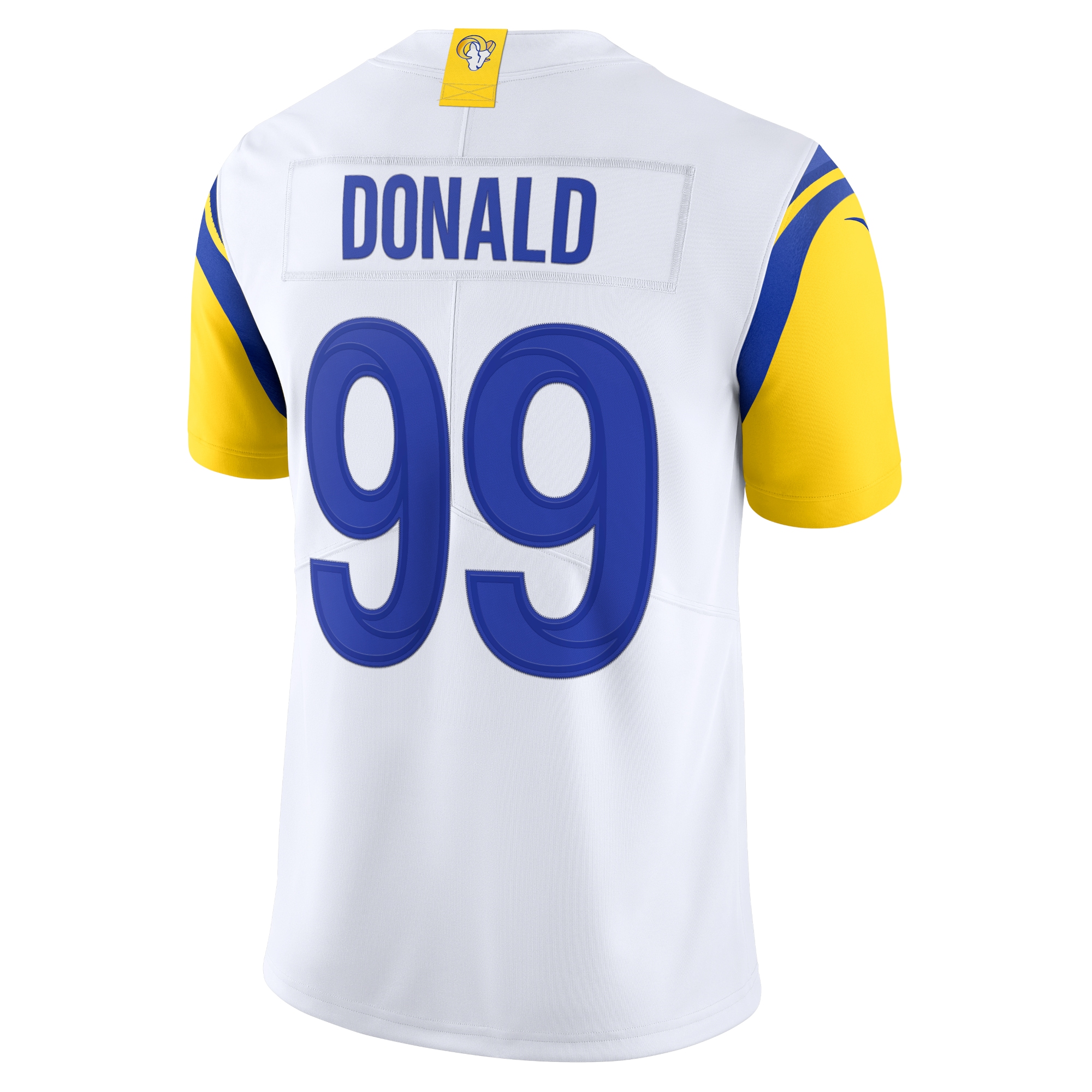 Men's Los Angeles Rams Aaron Donald White Alternate Vapor Limited Jersey JS8280 Saliibo - Image 3