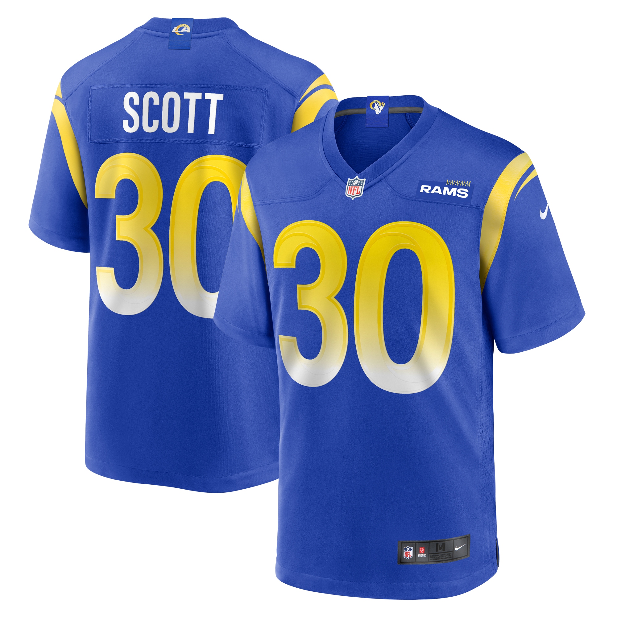 Men's Los Angeles Rams Boston Scott Royal Game Jersey JS6462 Saliibo