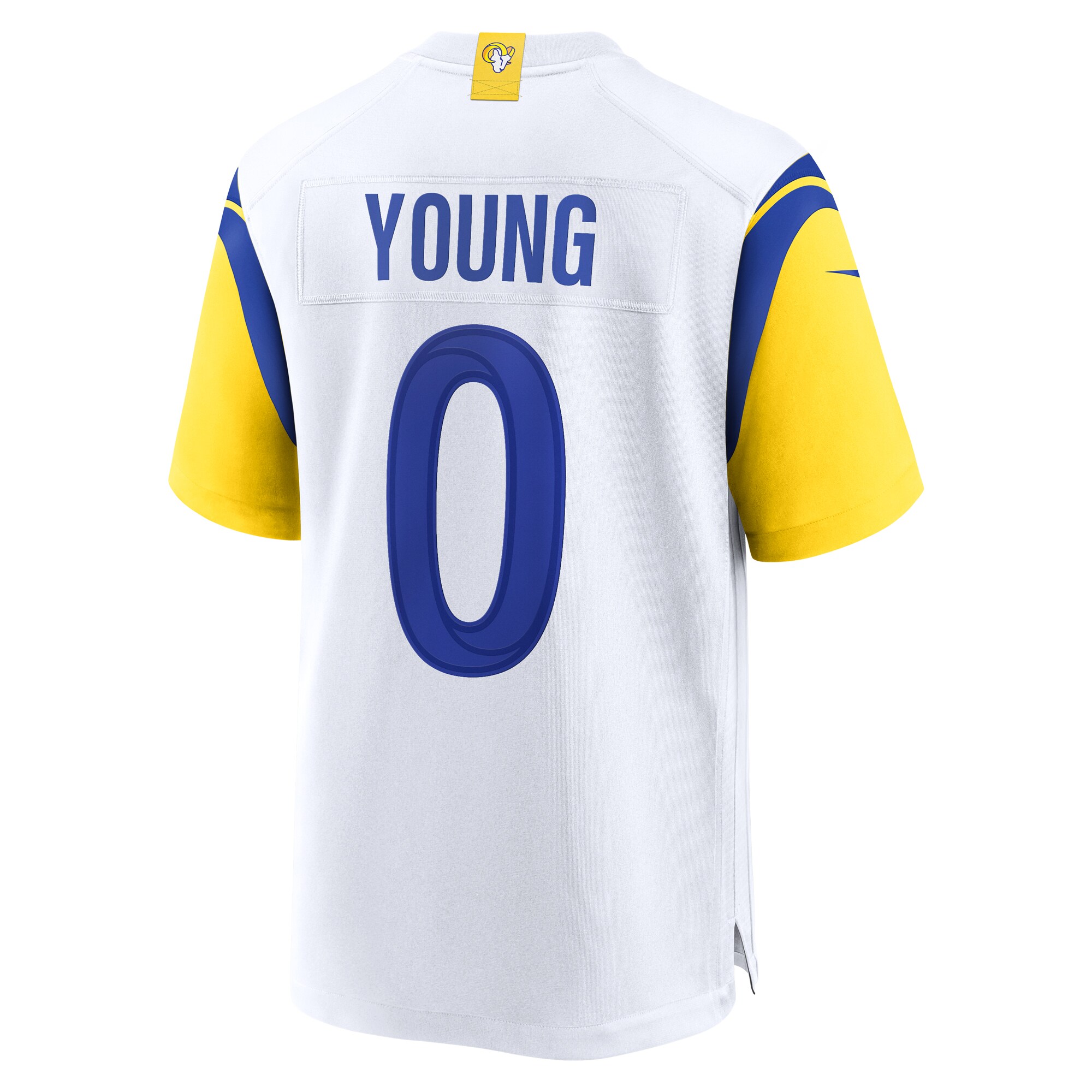 Men's Los Angeles Rams Byron Young White Team Game Jersey JS4472 Saliibo - Image 3
