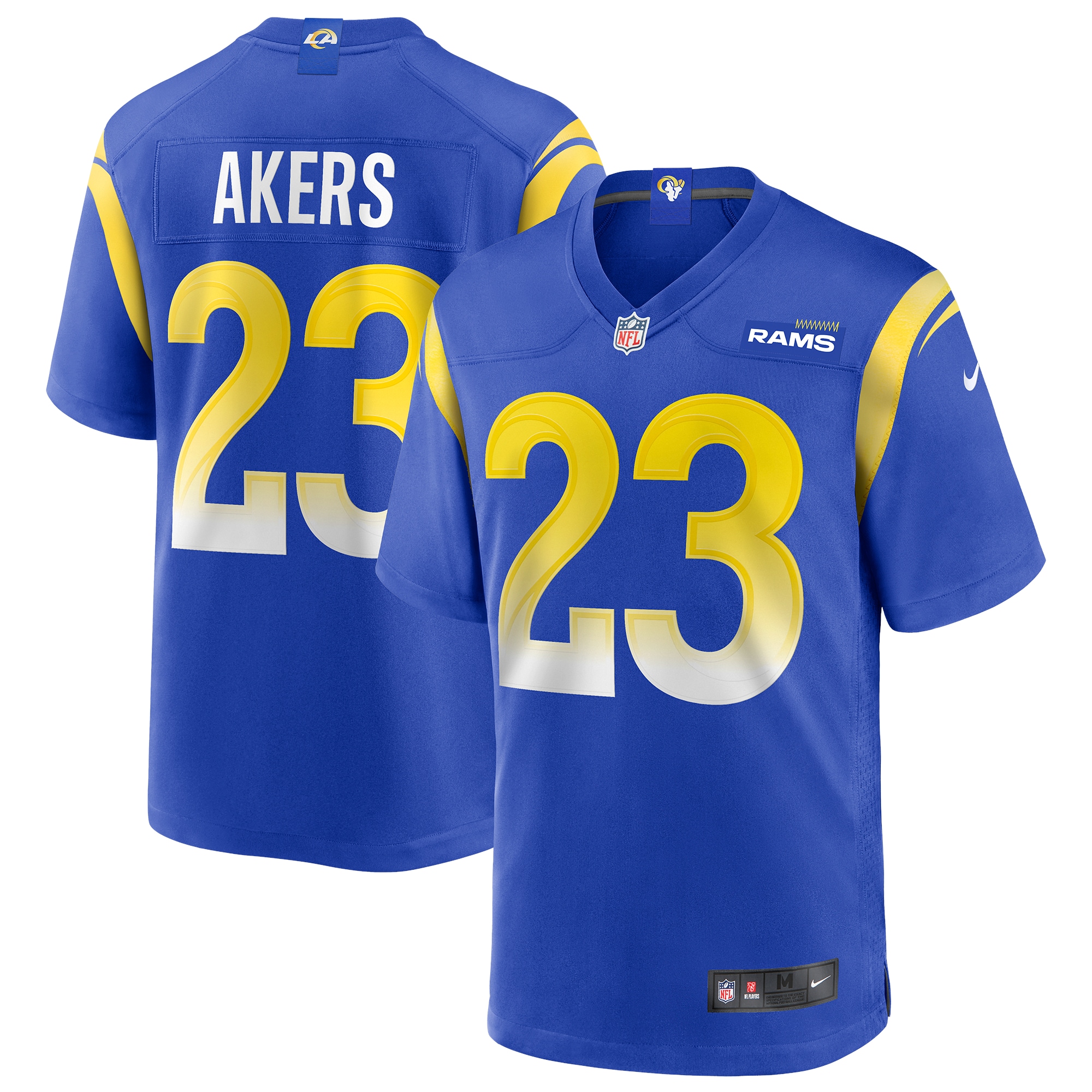 Men's Los Angeles Rams Cam Akers Royal Game Player Jersey JS4780 Saliibo