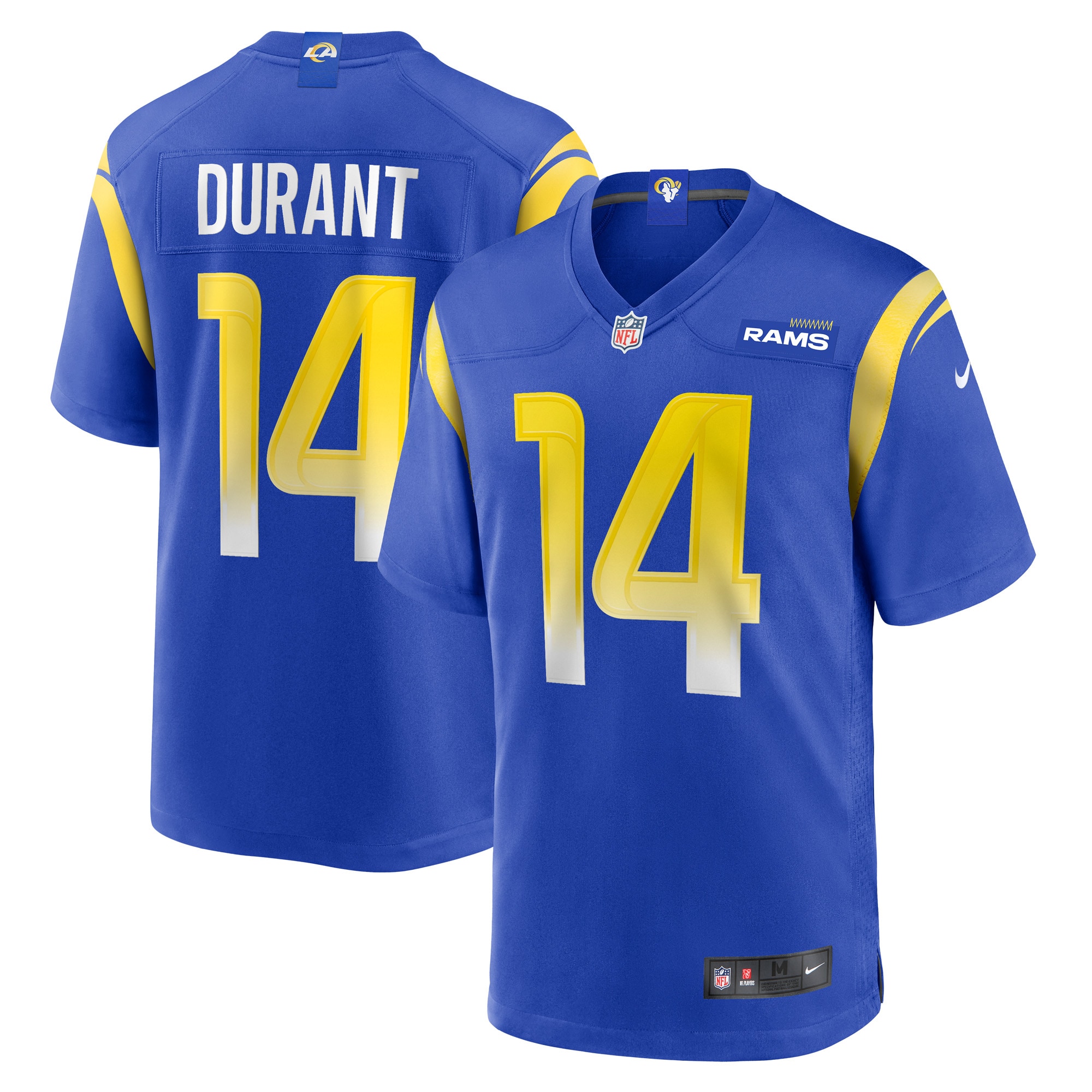 Men's Los Angeles Rams Cobie Durant Royal Game Player Jersey JS4696 Saliibo