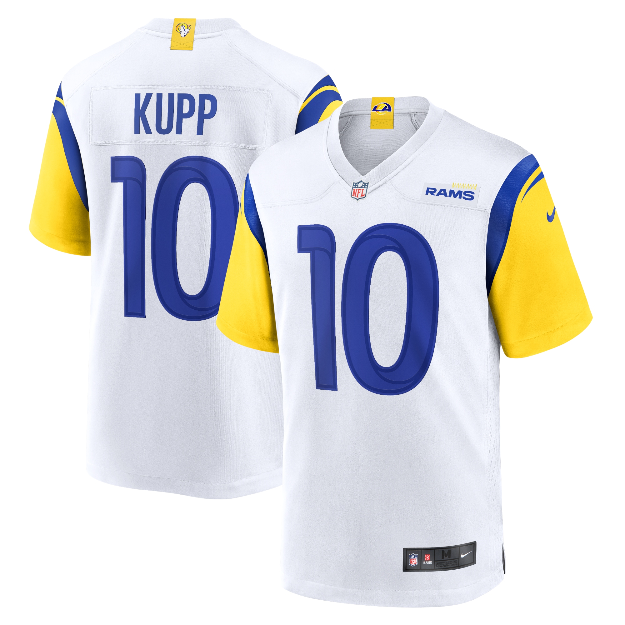 Men's Los Angeles Rams Cooper Kupp White Alternate Game Jersey JS4563 Saliibo