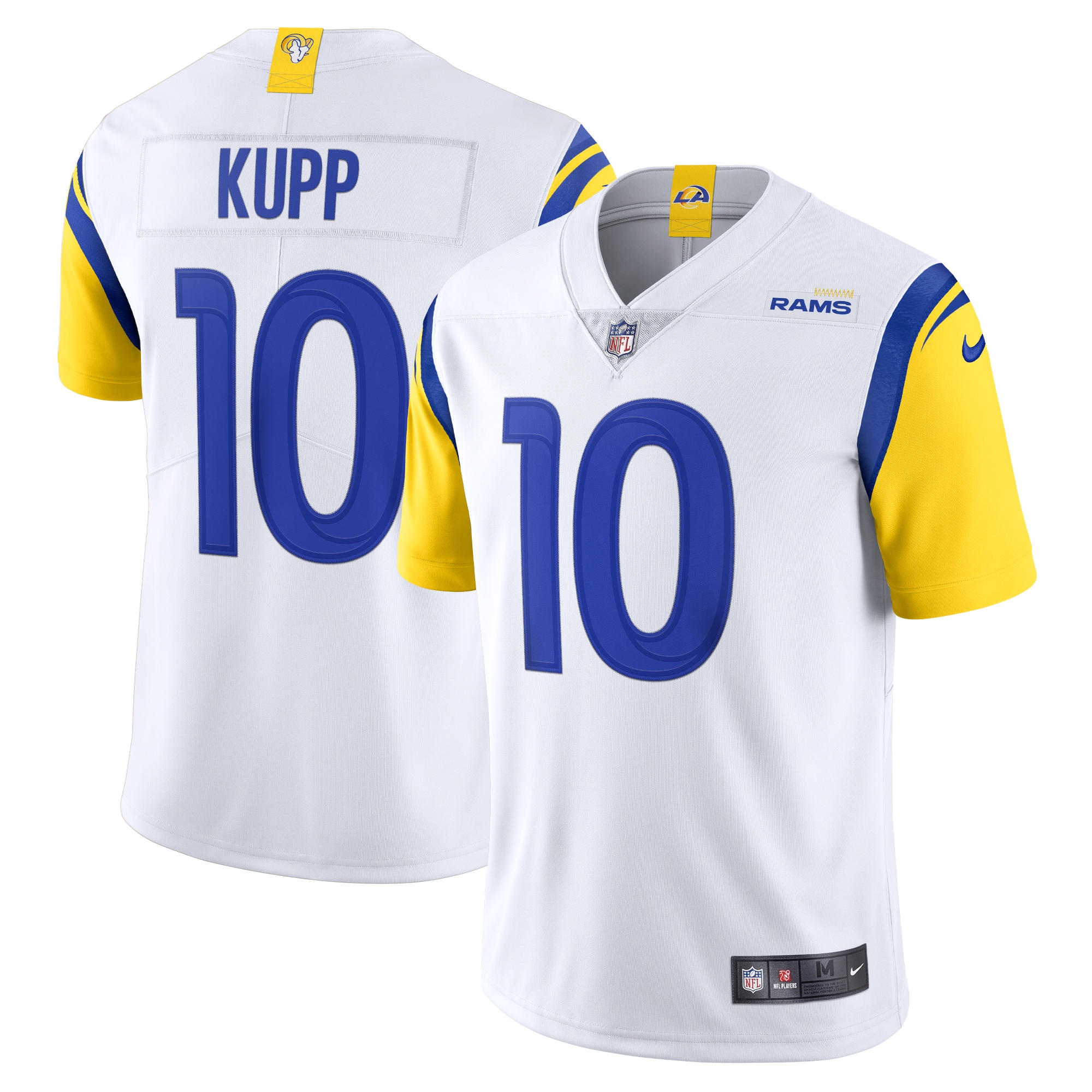 Men's Los Angeles Rams Cooper Kupp White Alternate Vapor Limited Jersey JS3857 Saliibo