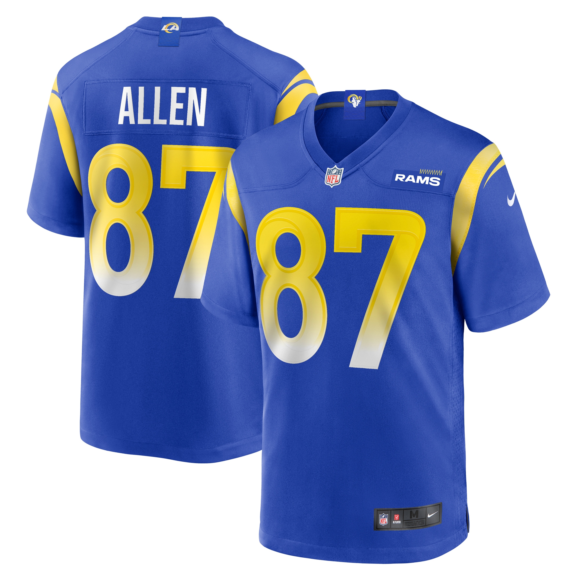 Men's Los Angeles Rams Davis Allen Royal Home Game Jersey JS9431 Saliibo