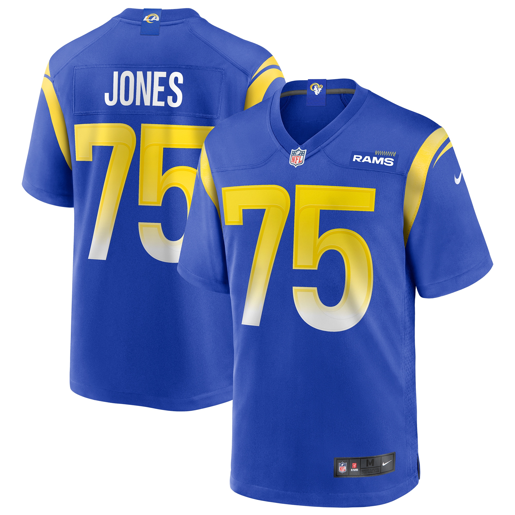 Men's Los Angeles Rams Deacon Jones Royal Game Retired Player Jersey JS9489 Saliibo