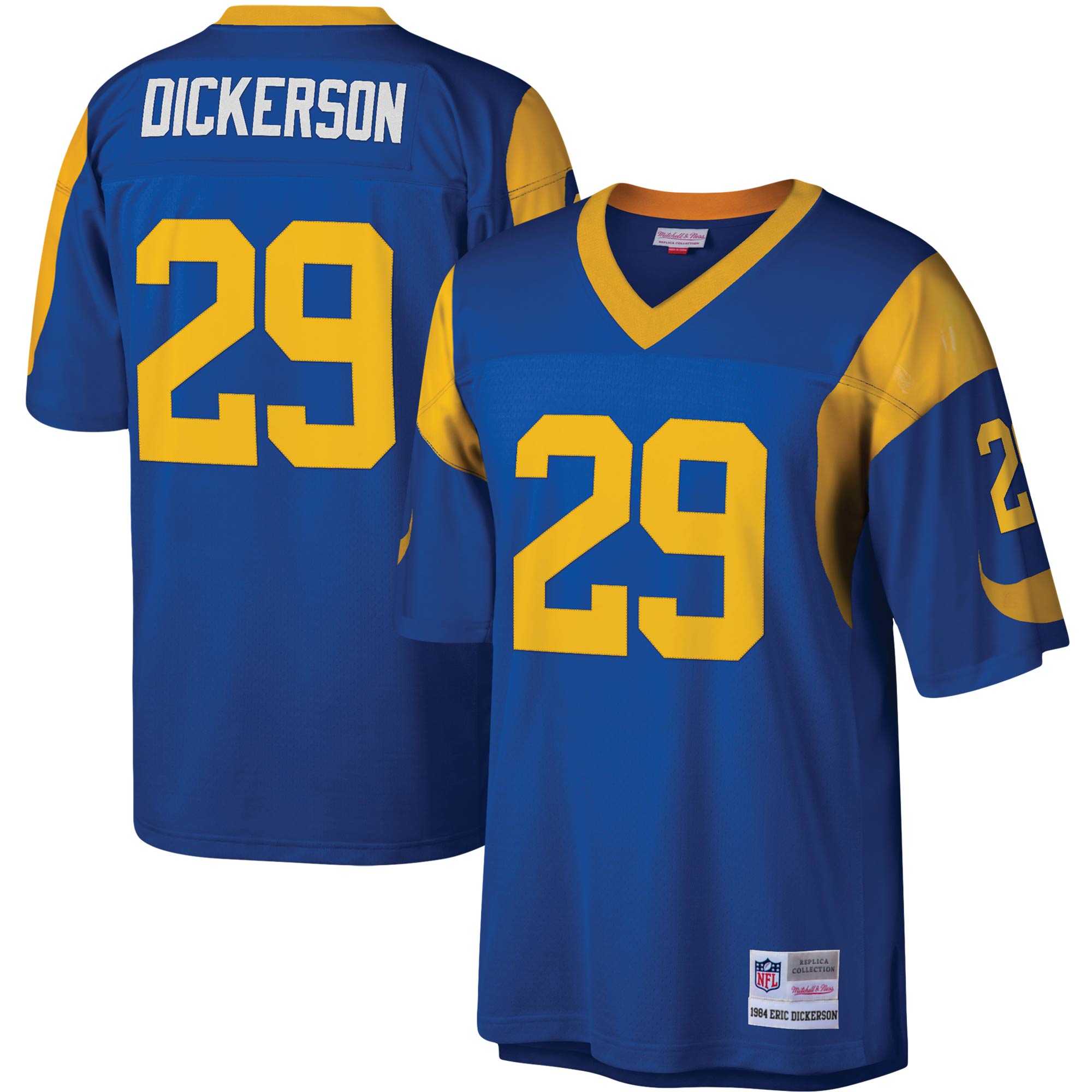 Men's Los Angeles Rams Eric Dickerson Mitchell & Ness Royal Legacy Jersey JS9446 Saliibo