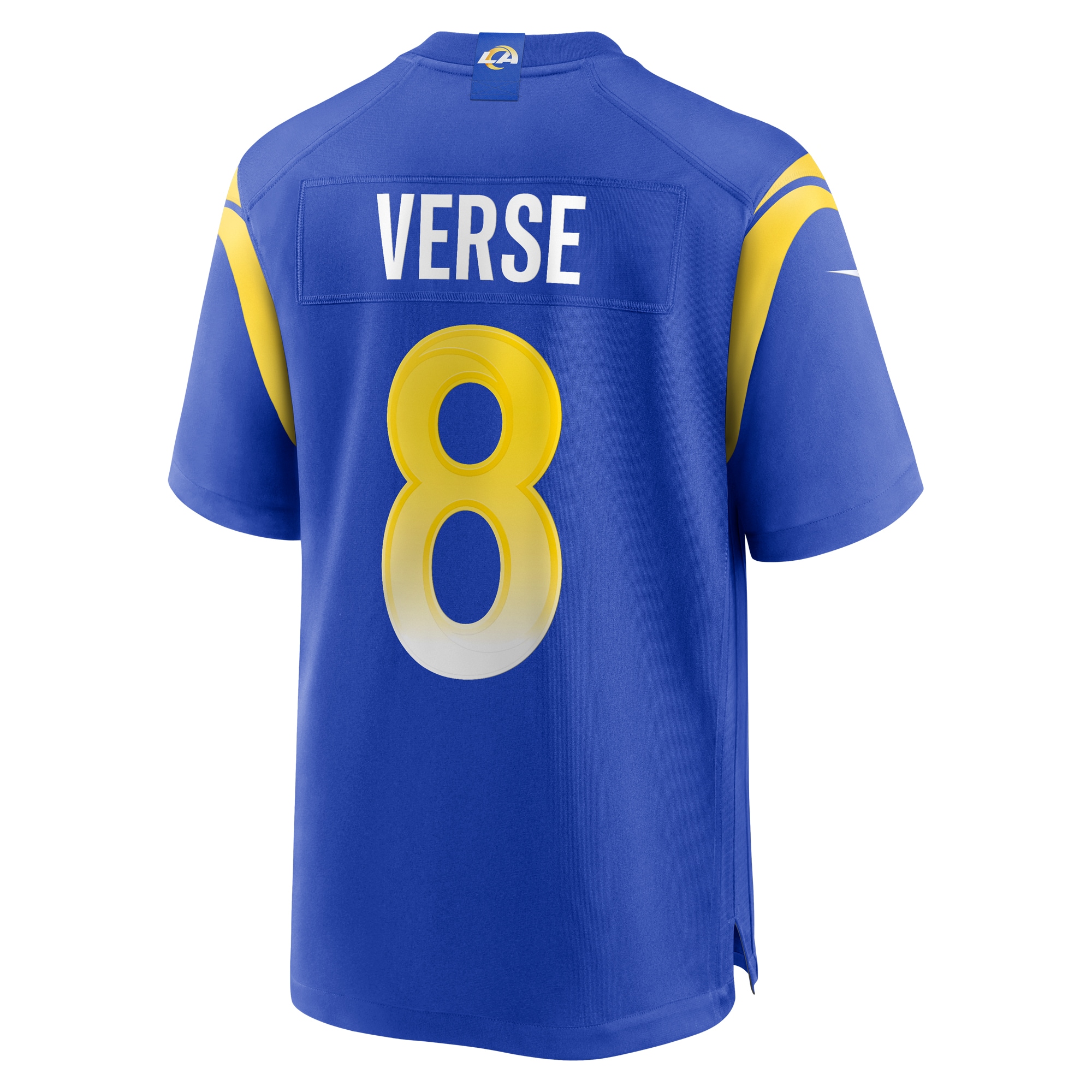 Men's Los Angeles Rams Jared Verse Royal Player Game Jersey JS1534 Saliibo - Image 3