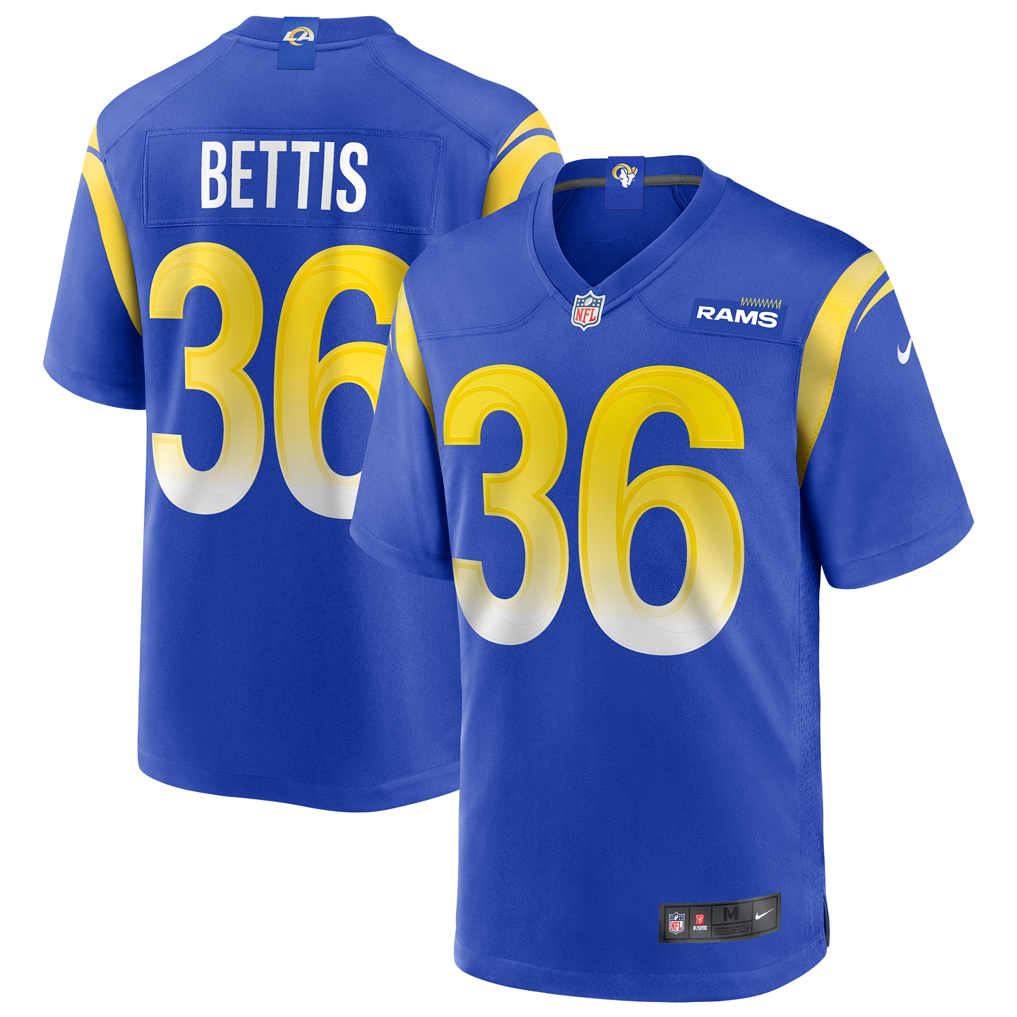 Men's Los Angeles Rams Jerome Bettis Royal Game Retired Player Jersey JS1284 Saliibo