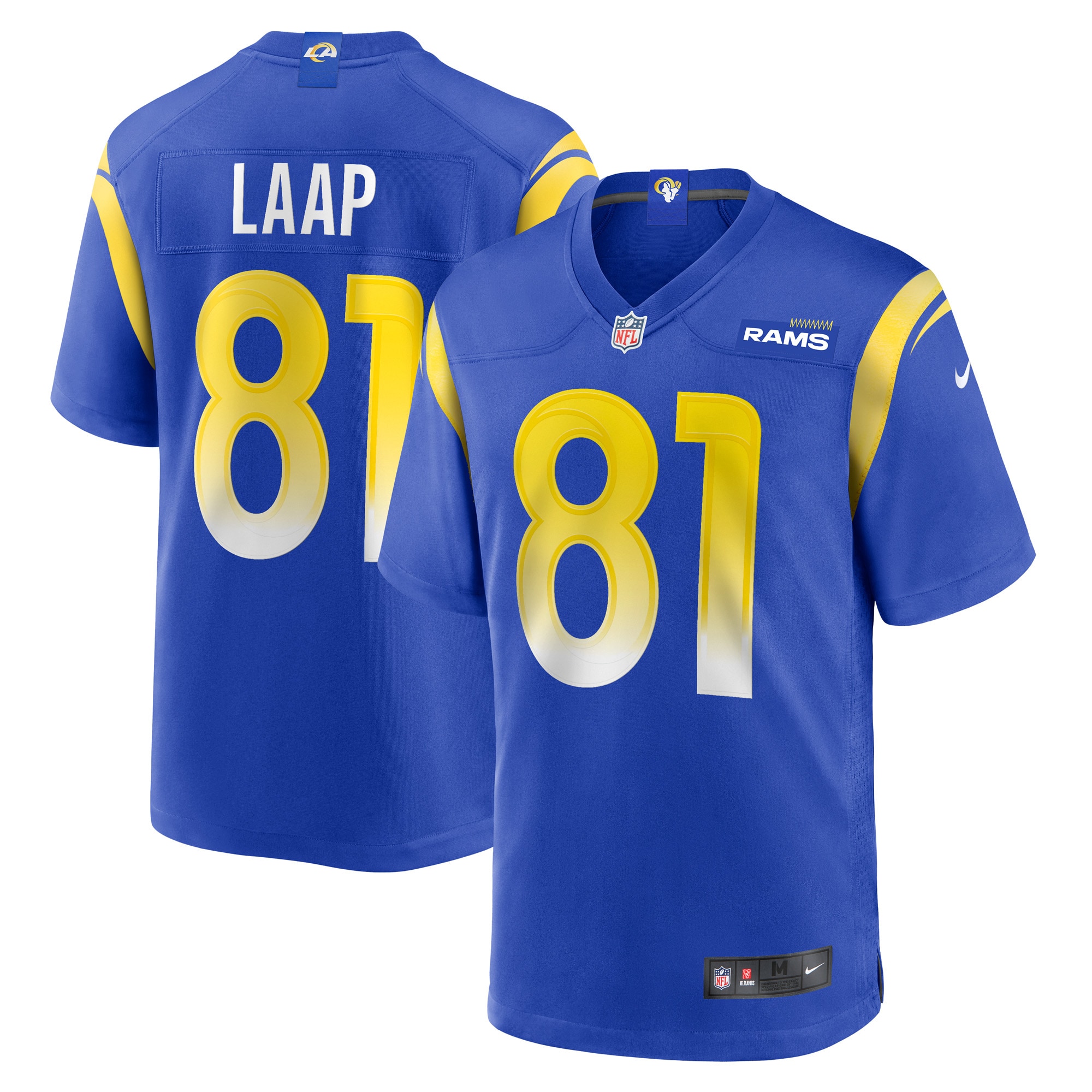 Men's Los Angeles Rams JJ Laap Royal Game Jersey JS3071 Saliibo