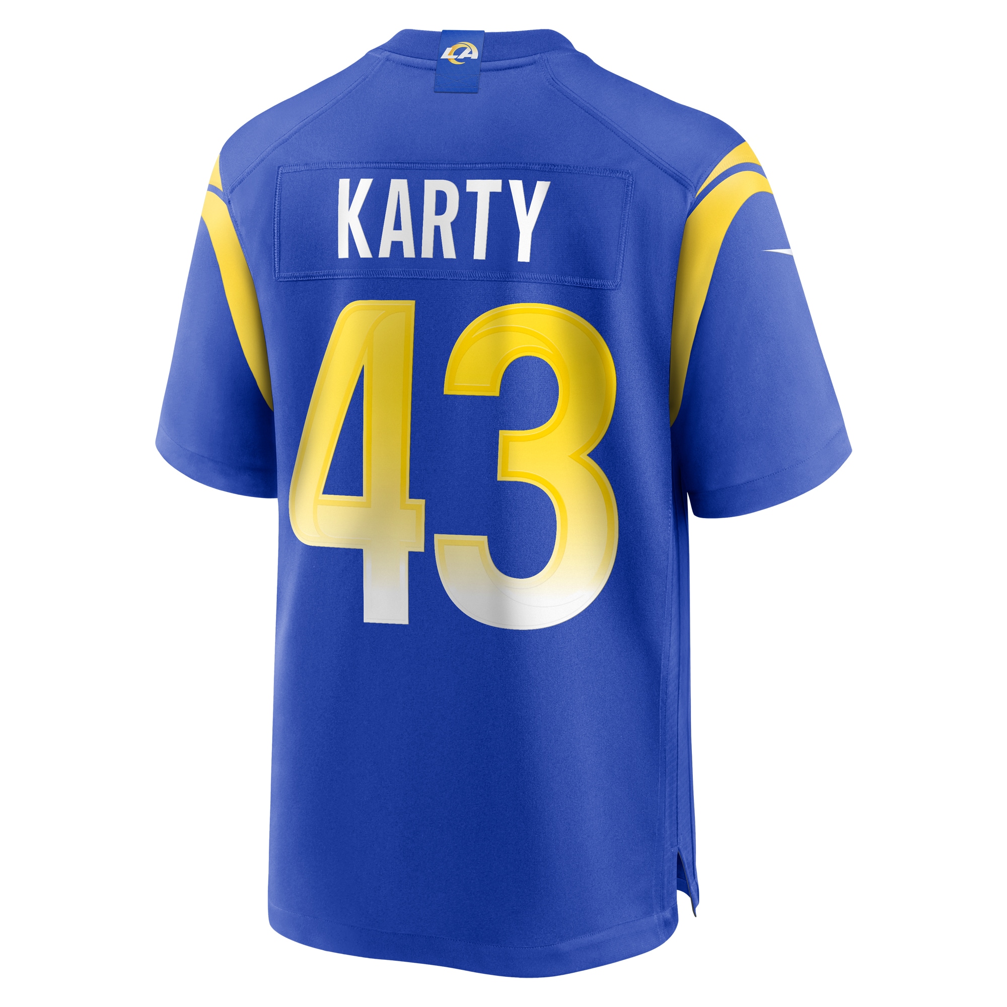 Men's Los Angeles Rams Joshua Karty Royal Team Game Jersey JS7548 Saliibo - Image 3