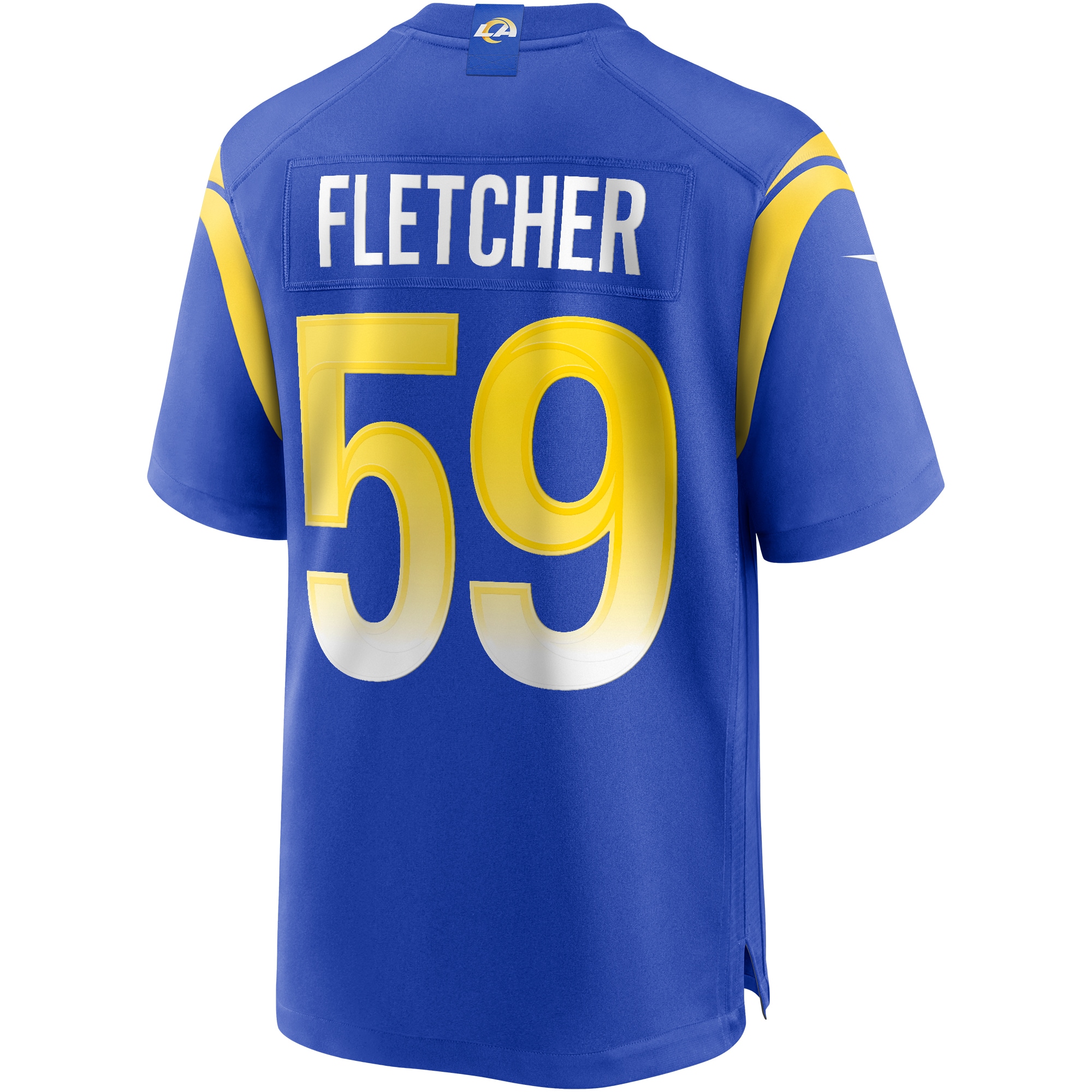 Men's Los Angeles Rams London Fletcher Royal Game Retired Player Jersey JS5066 Saliibo - Image 3