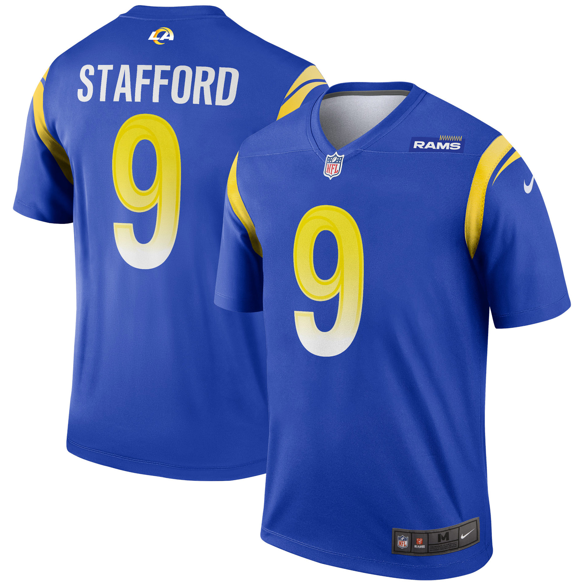 Men's Los Angeles Rams Matthew Stafford Royal Team Legend Player Performance Top JS1594 Saliibo
