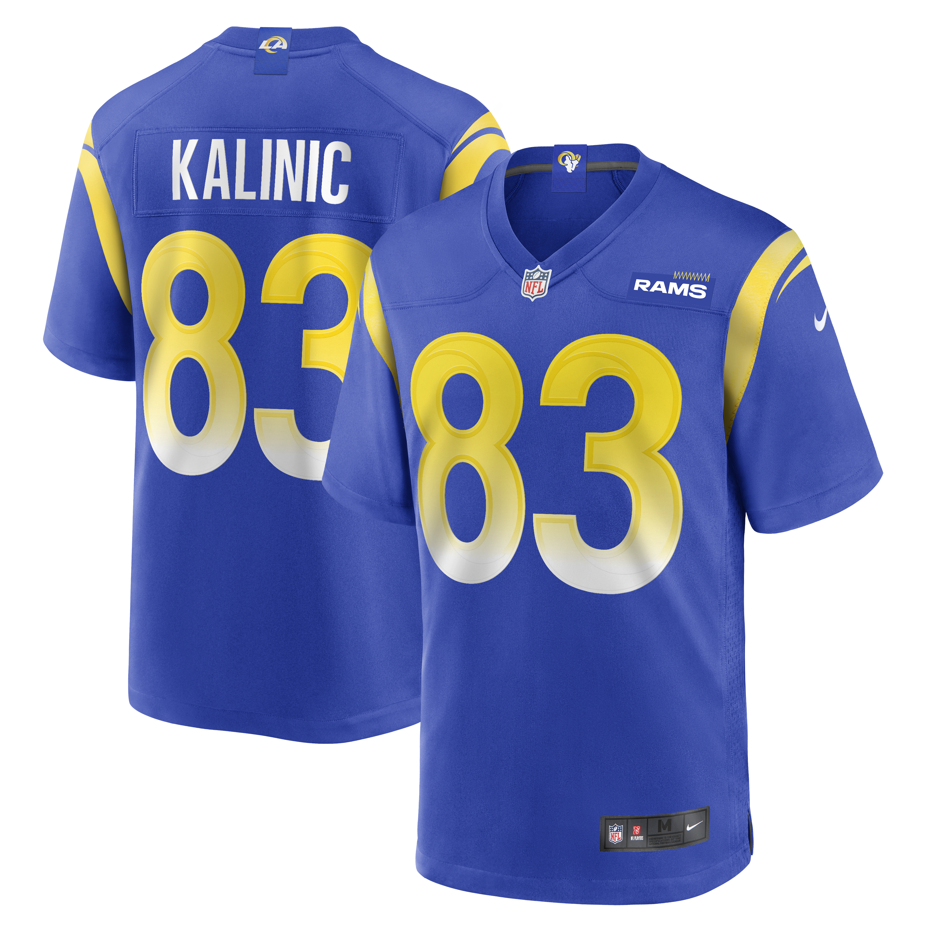 Men's Los Angeles Rams Nikola Kalinic Royal Game Jersey JS8651 Saliibo