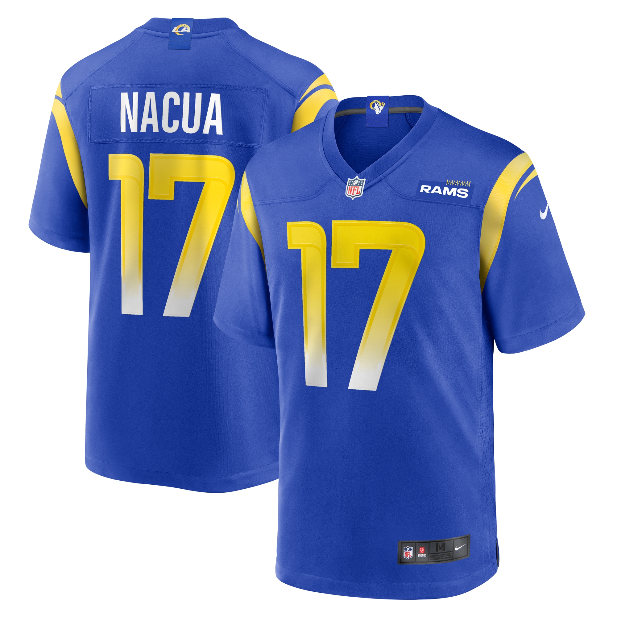 Men's Los Angeles Rams Puka Nacua Royal Home Game Jersey JS2663 Saliibo
