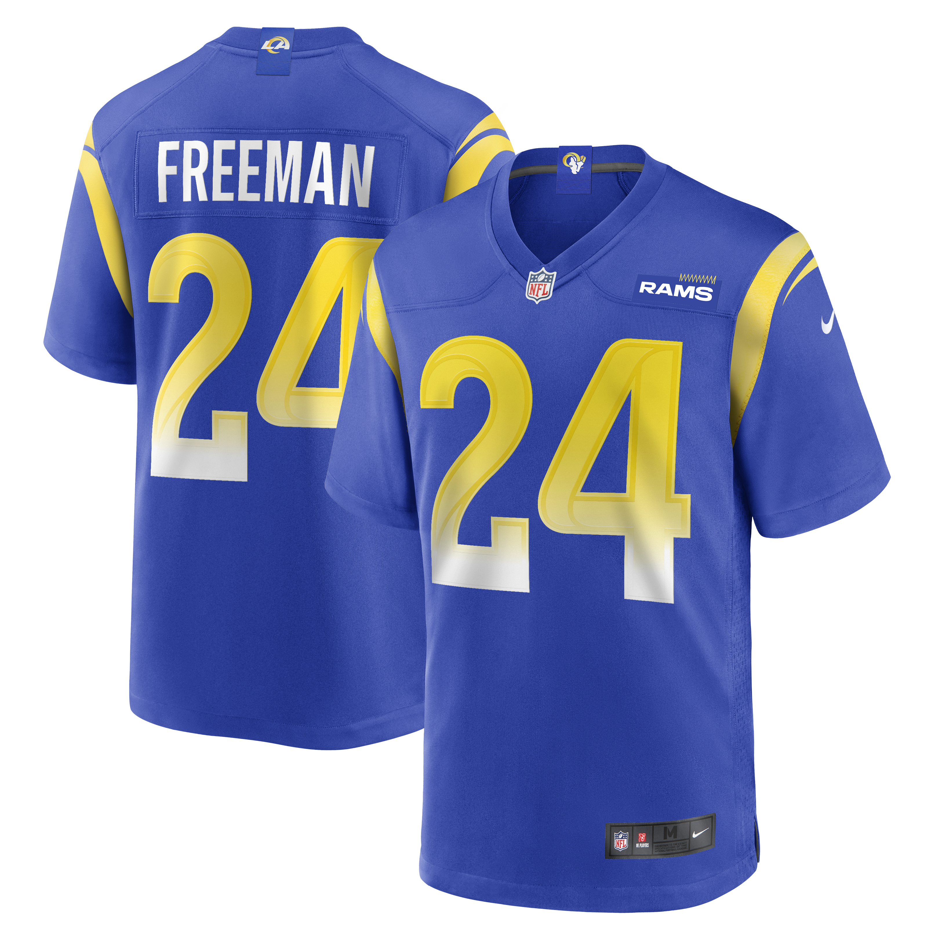 Men's Los Angeles Rams Royce Freeman Royal Game Jersey JS7502 Saliibo
