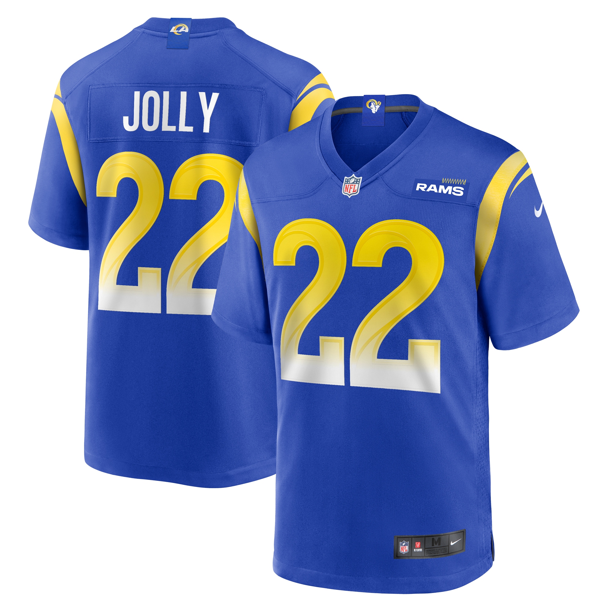 Men's Los Angeles Rams Shaun Jolly Royal Home Game Jersey JS8114 Saliibo