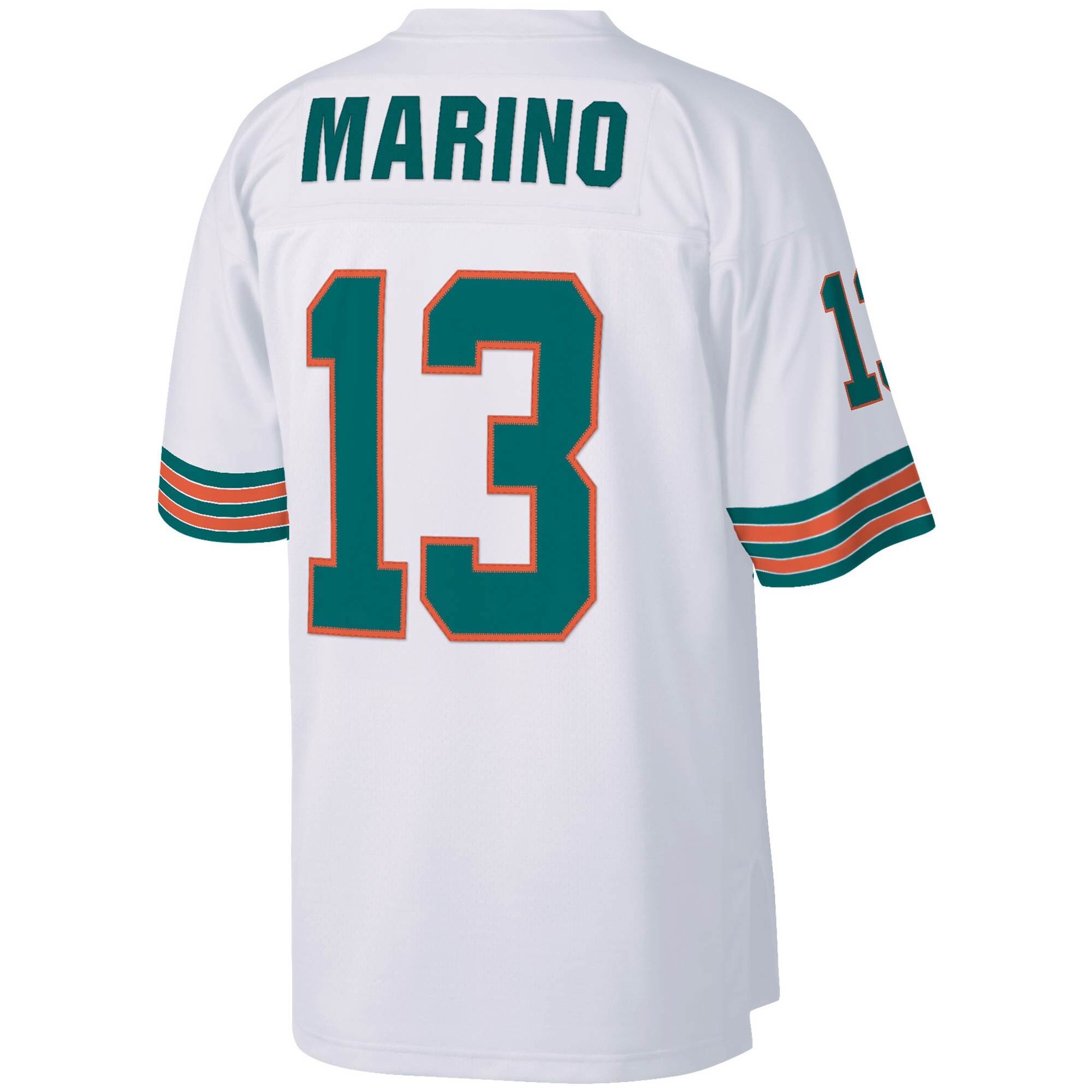 Men's Miami Dolphins Dan Marino Mitchell & Ness White Big & Tall 1984 Retired Player Jersey JS8611 Saliibo - Image 3