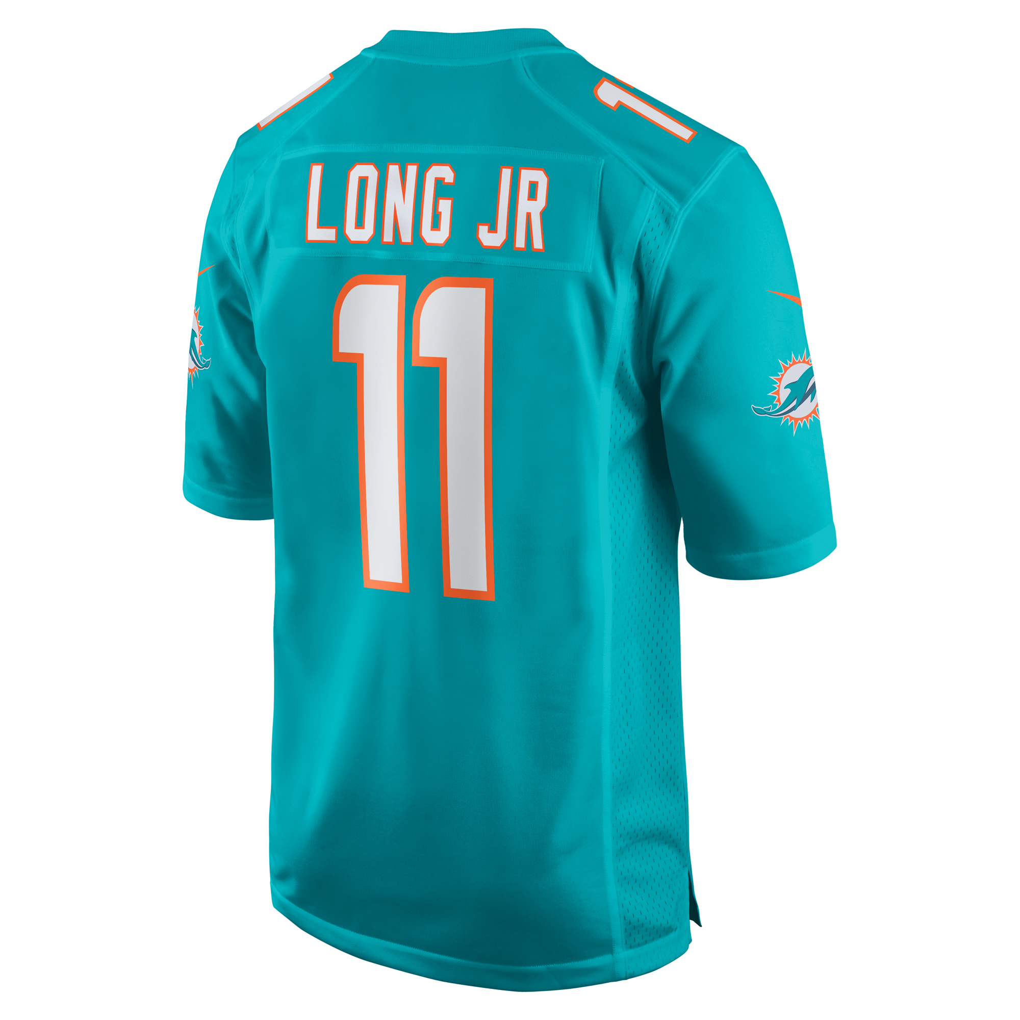 Men's Miami Dolphins David Long Jr. Aqua Game Jersey JS6944 Saliibo - Image 3