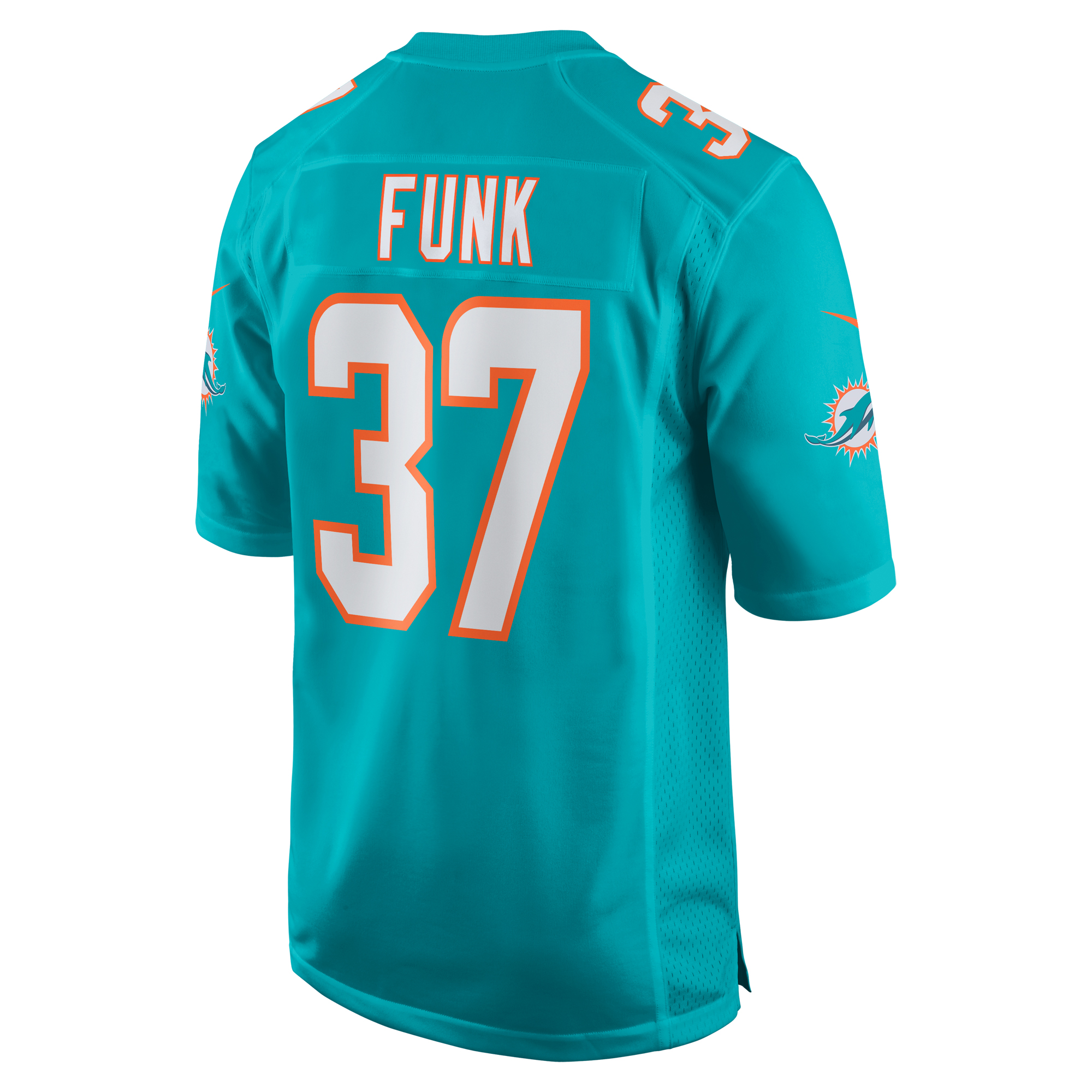 Men's Miami Dolphins Jake Funk Aqua Game Jersey JS8978 Saliibo - Image 3