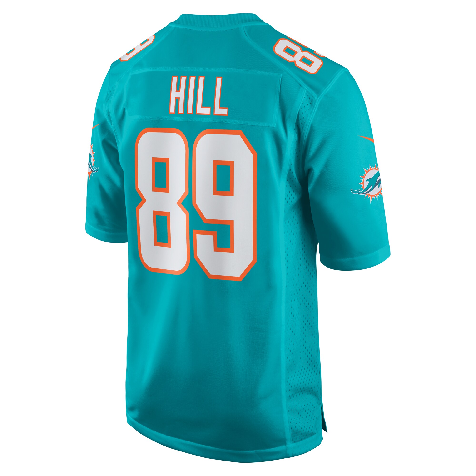 Men's Miami Dolphins Julian Hill Aqua Game Jersey JS4869 Saliibo - Image 3