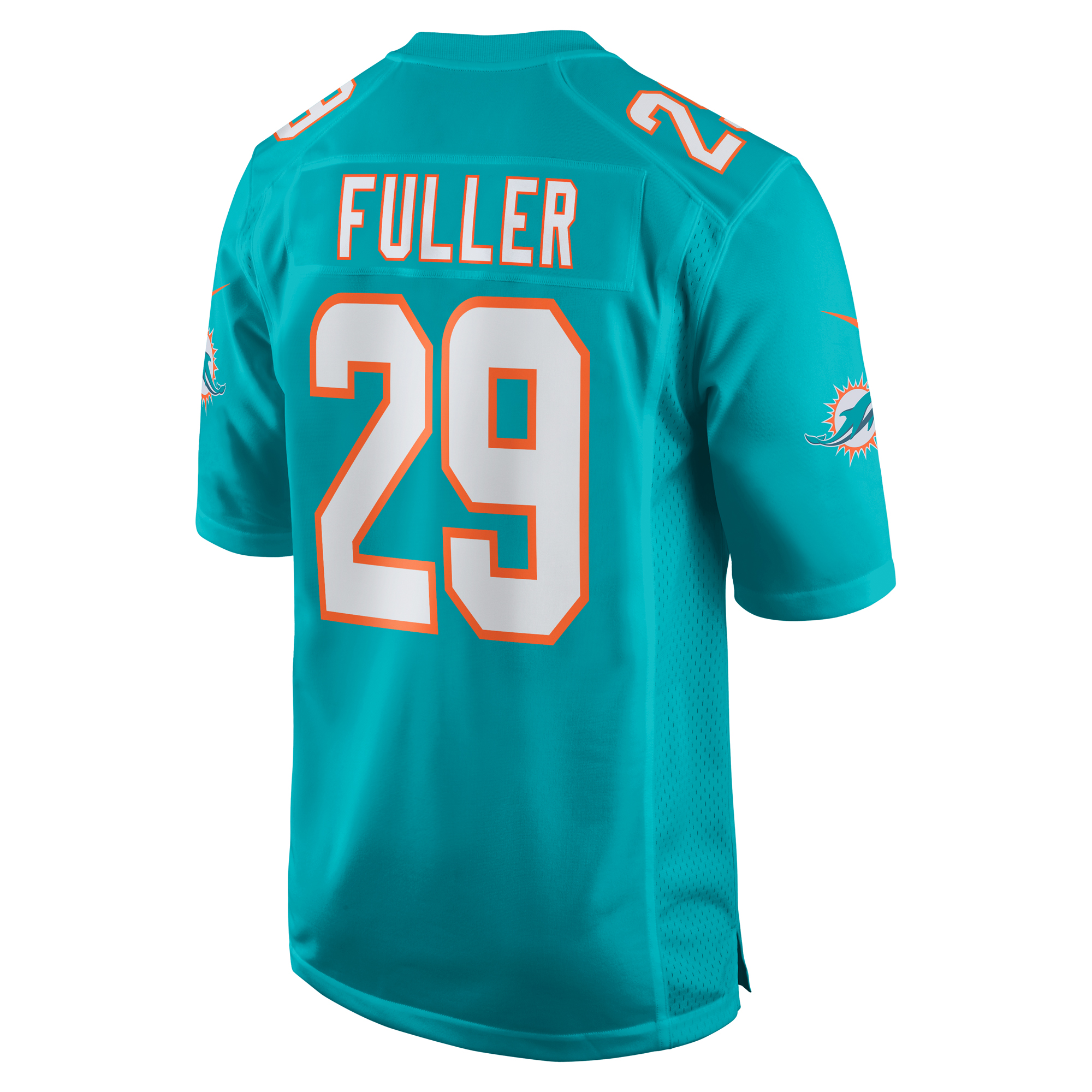 Men's Miami Dolphins Kendall Fuller Aqua Game Jersey JS6678 Saliibo - Image 3