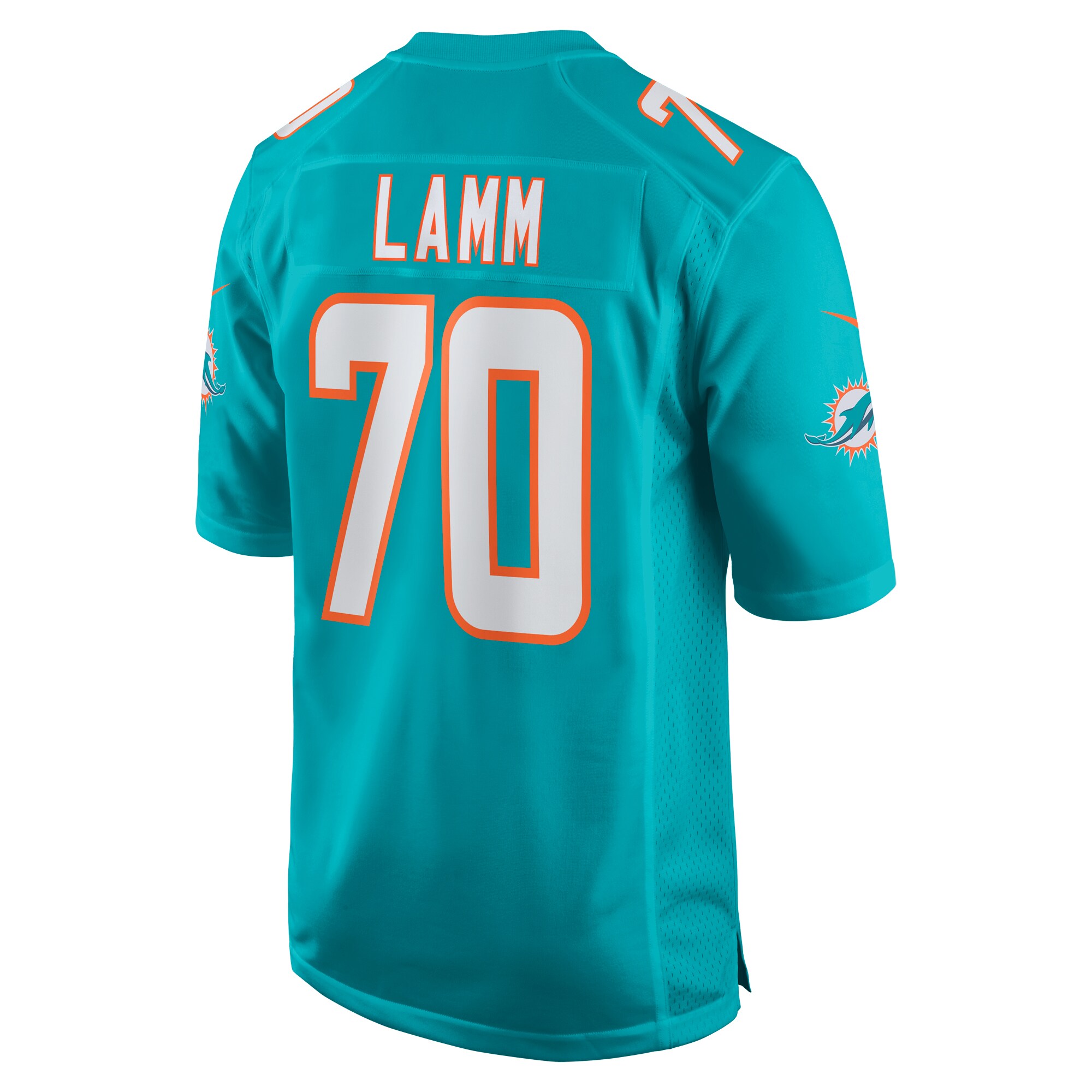 Men's Miami Dolphins Kendall Lamm Aqua Home Game Player Jersey JS6301 Saliibo - Image 3