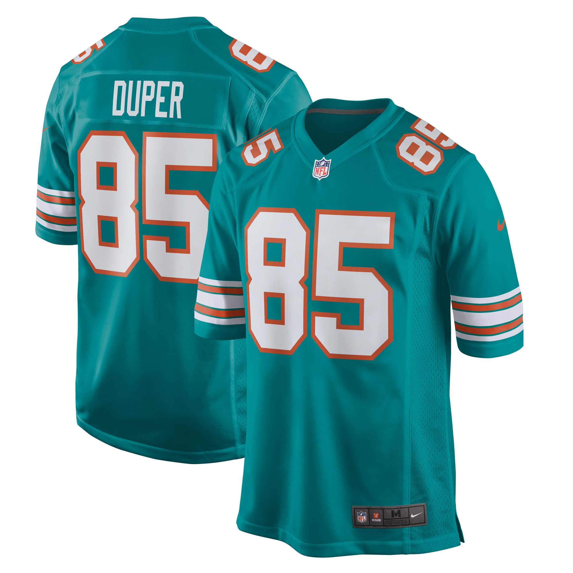 Men's Miami Dolphins Mark Duper Aqua Retired Player Jersey JS8696 Saliibo