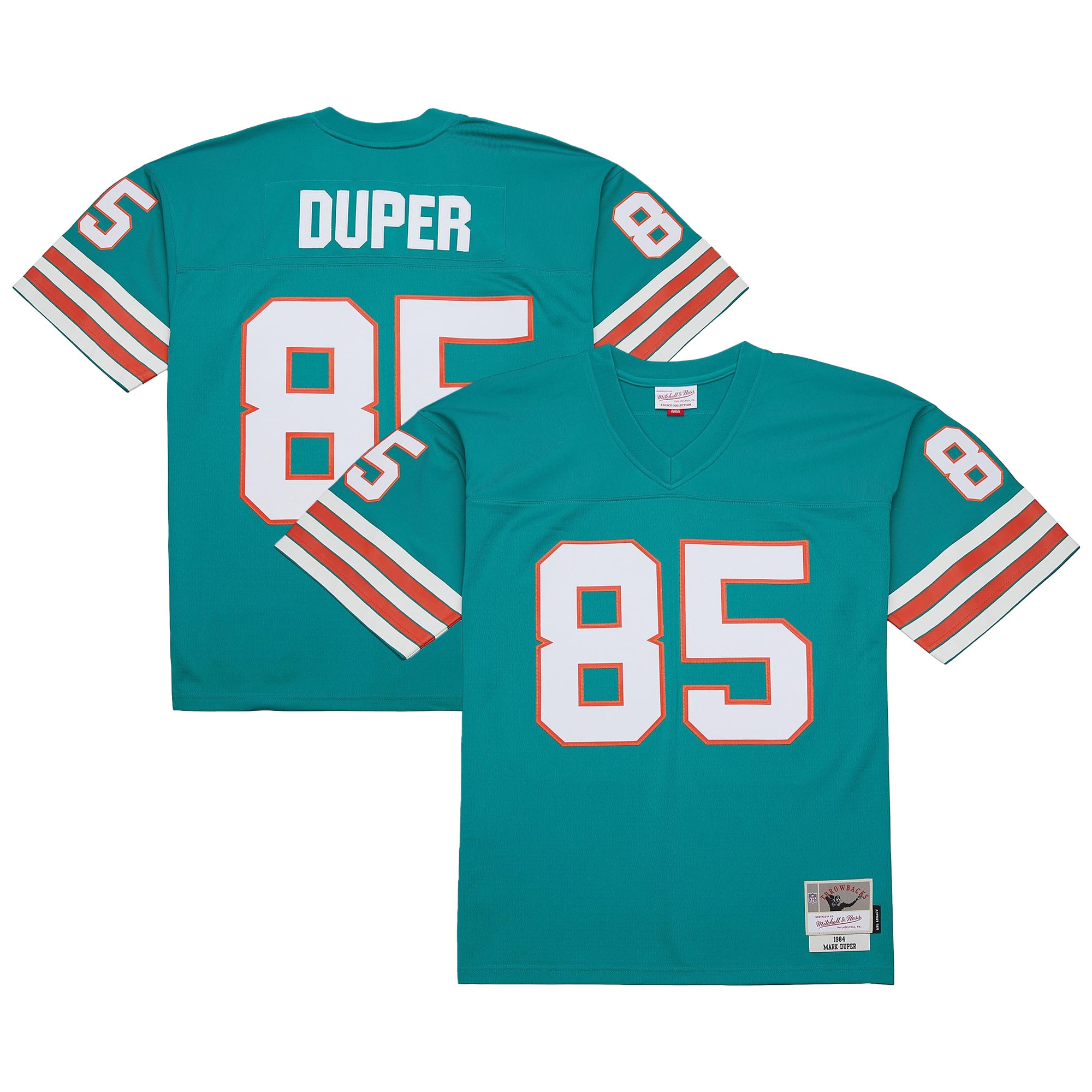 Men's Miami Dolphins Mark Duper Mitchell & Ness Aqua Legacy Jersey JS3250 Saliibo