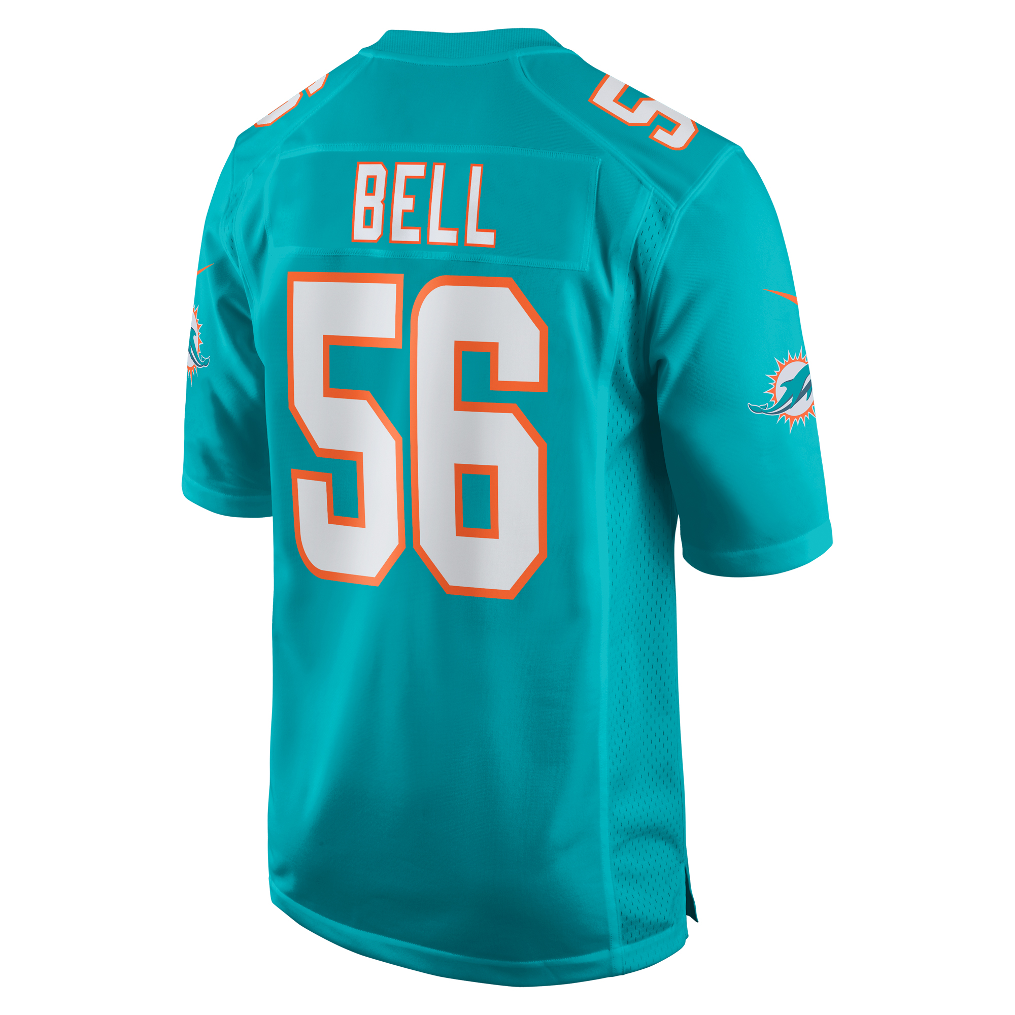 Men's Miami Dolphins Quinton Bell Aqua Game Jersey JS5230 Saliibo - Image 3